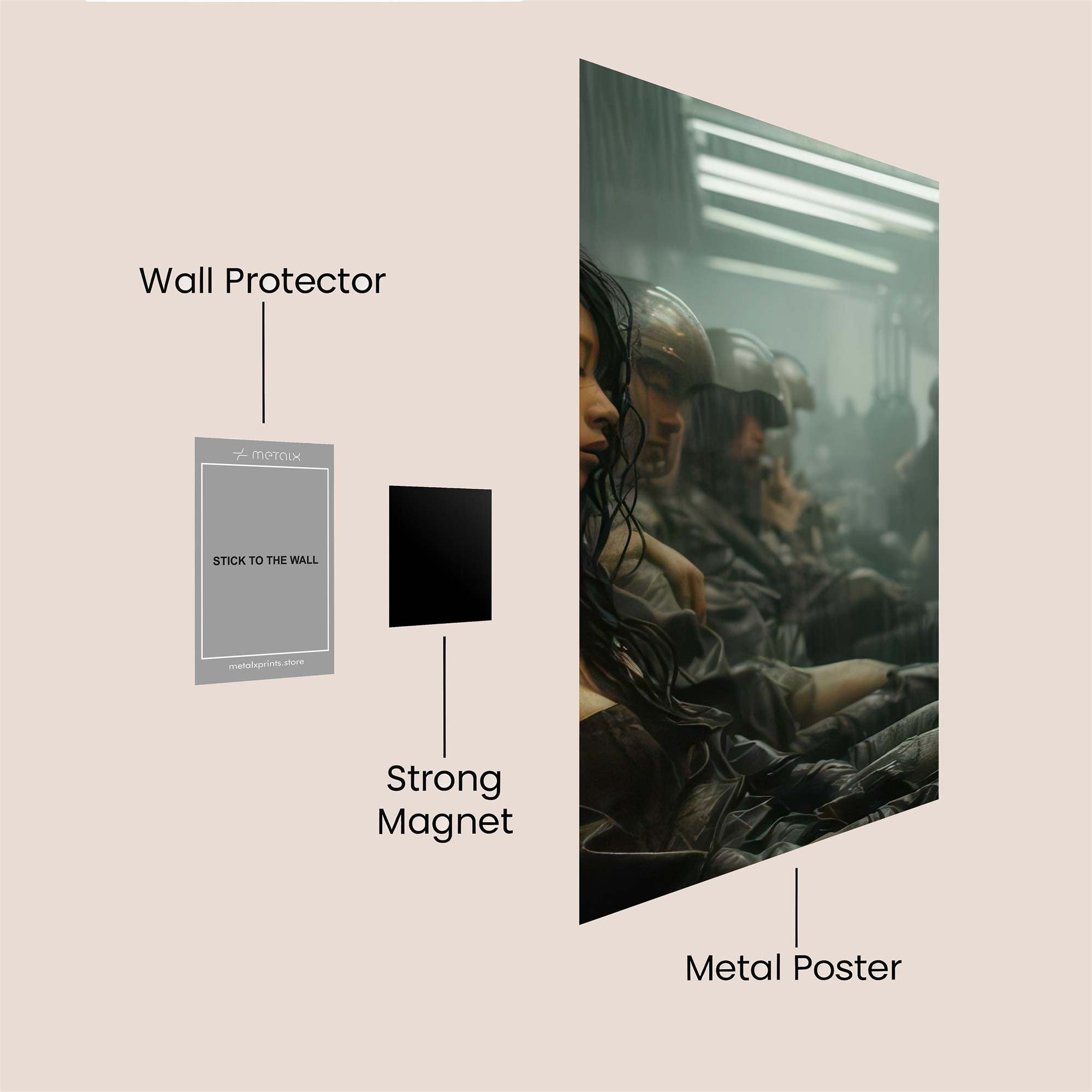 Ghostly Silence Safe Wall Magnetic / M