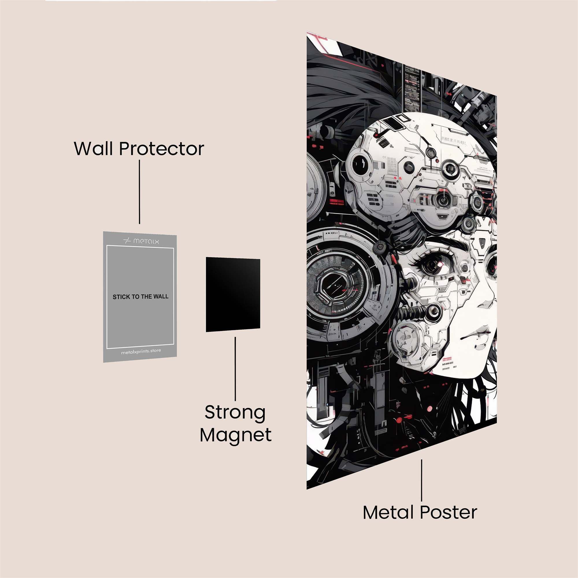 Cyber Enigma Safe Wall Magnetic / M