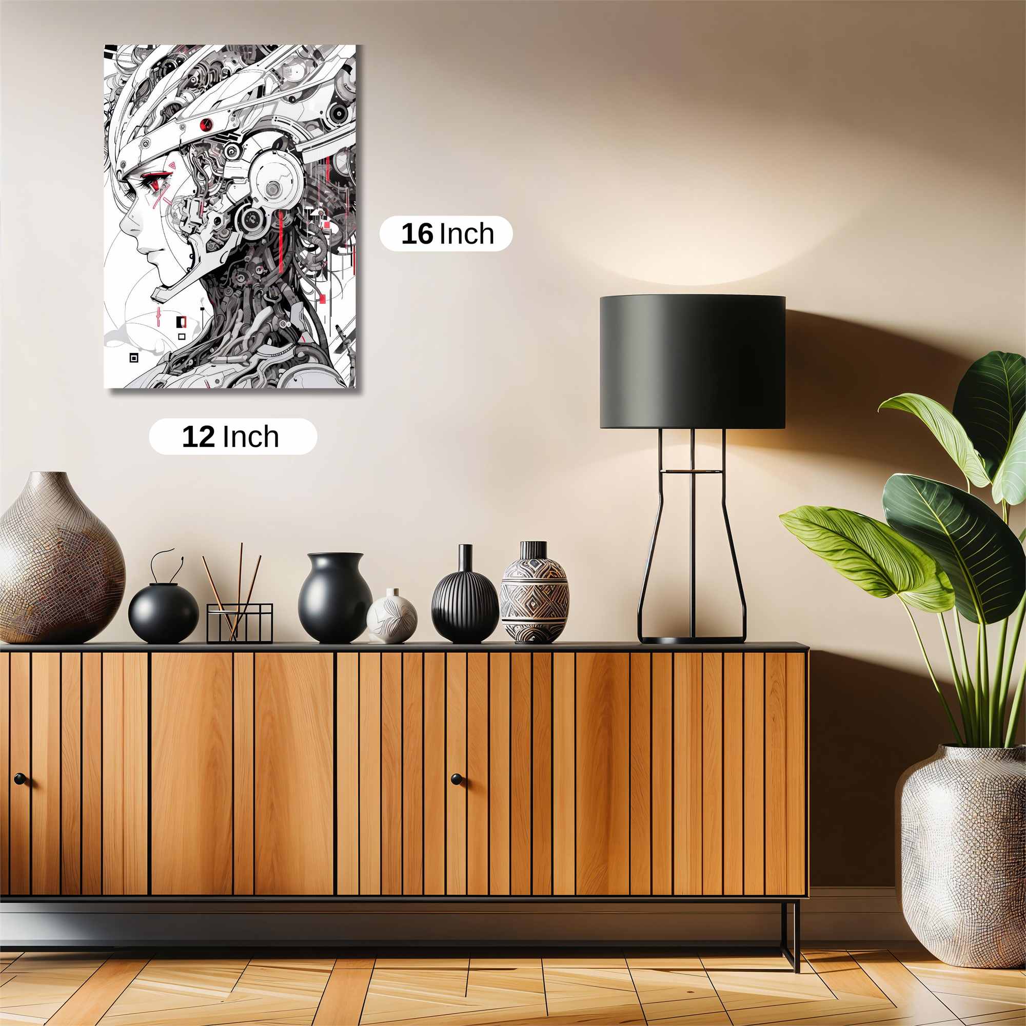 Cyber Serenity Safe Wall Magnetic / M