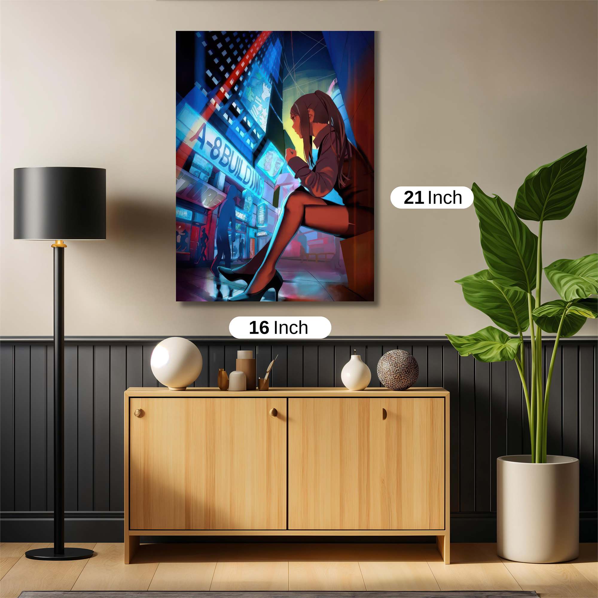 Neon Solitude Safe Wall Magnetic / M