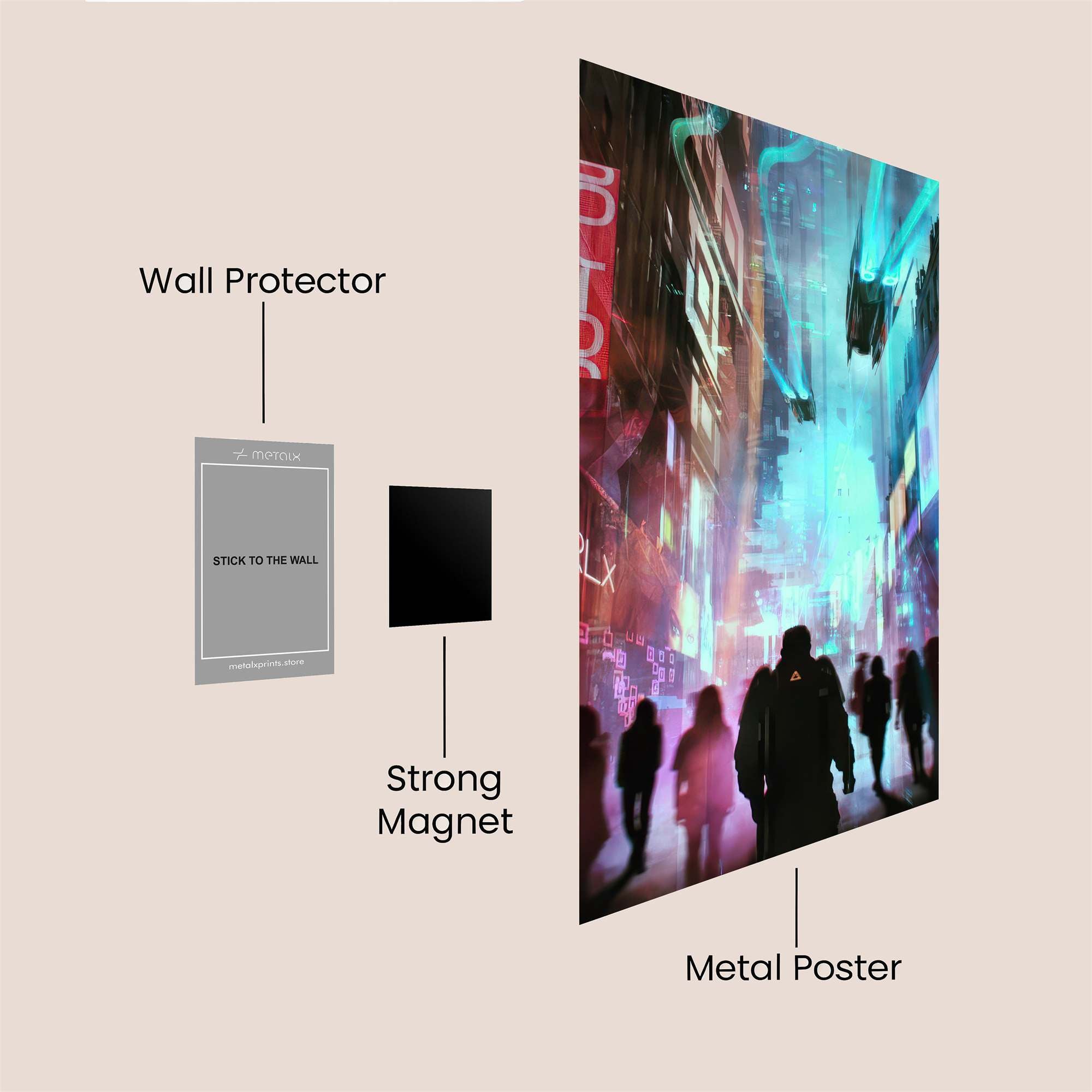 Cyberpunk Dream Safe Wall Magnetic / M