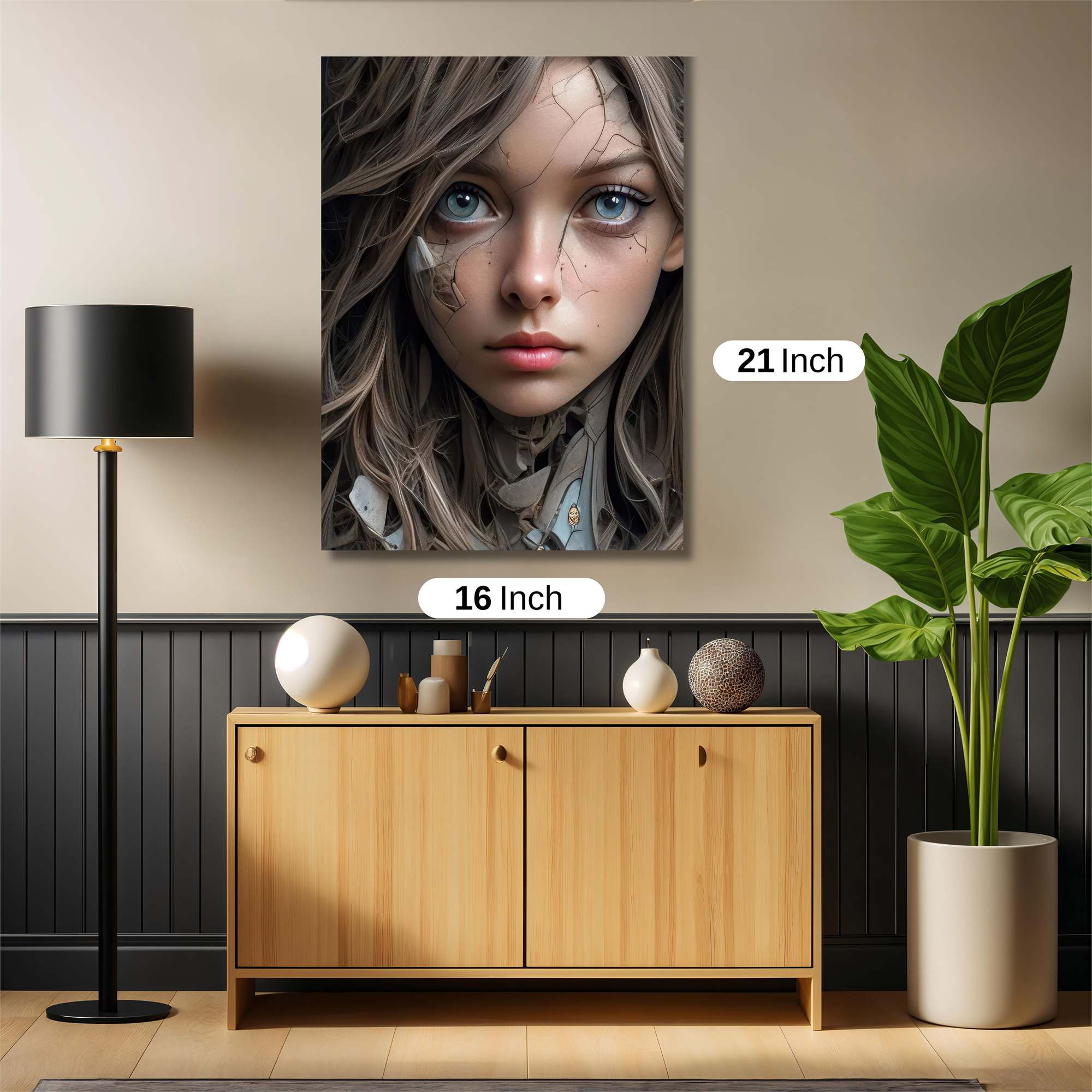 Cracked Serenity Safe Wall Magnetic / M