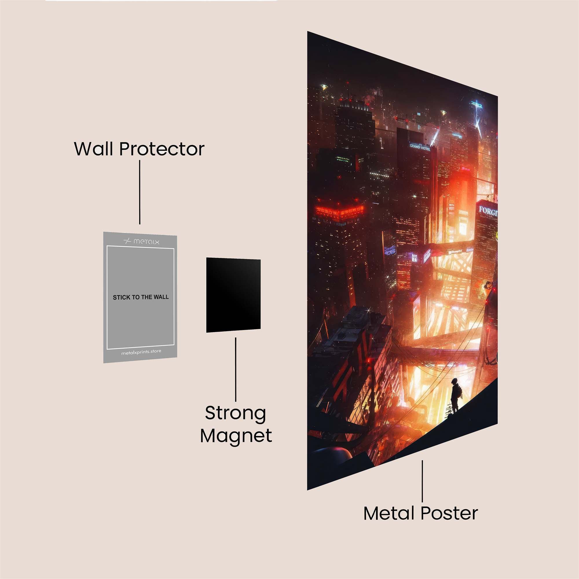 Neon Abyss Safe Wall Magnetic / M