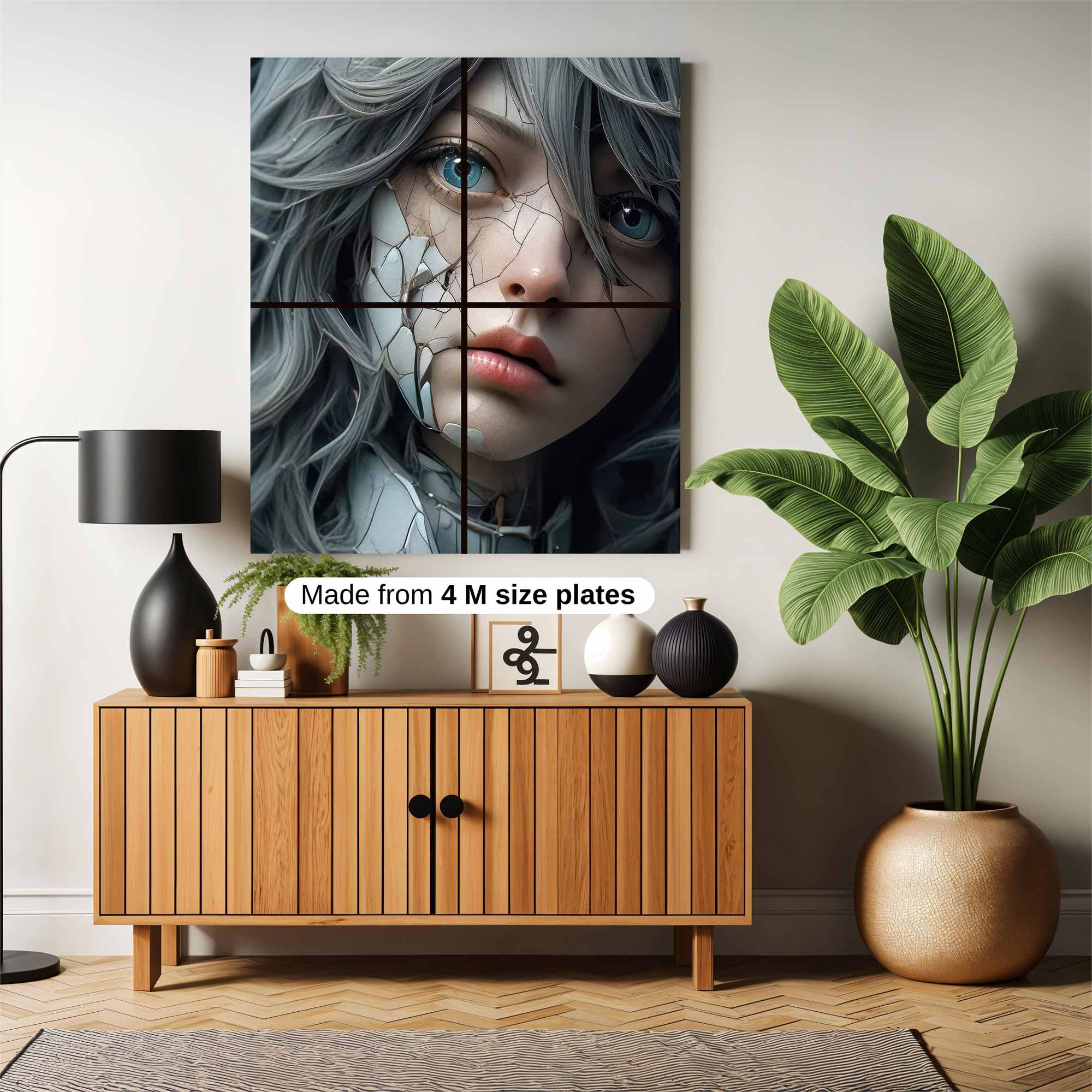 Cracked Serenity Safe Wall Magnetic / M