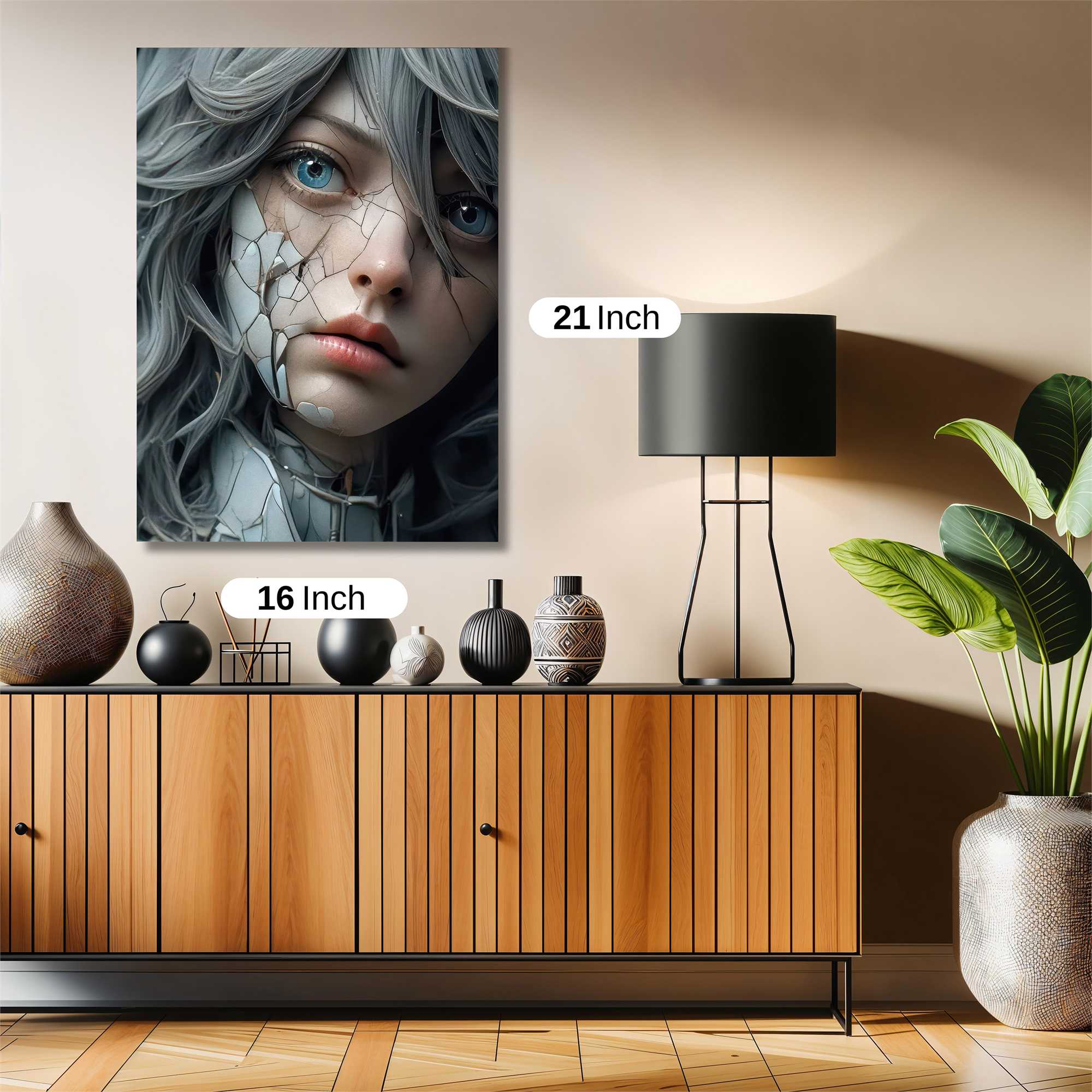 Cracked Serenity Safe Wall Magnetic / M