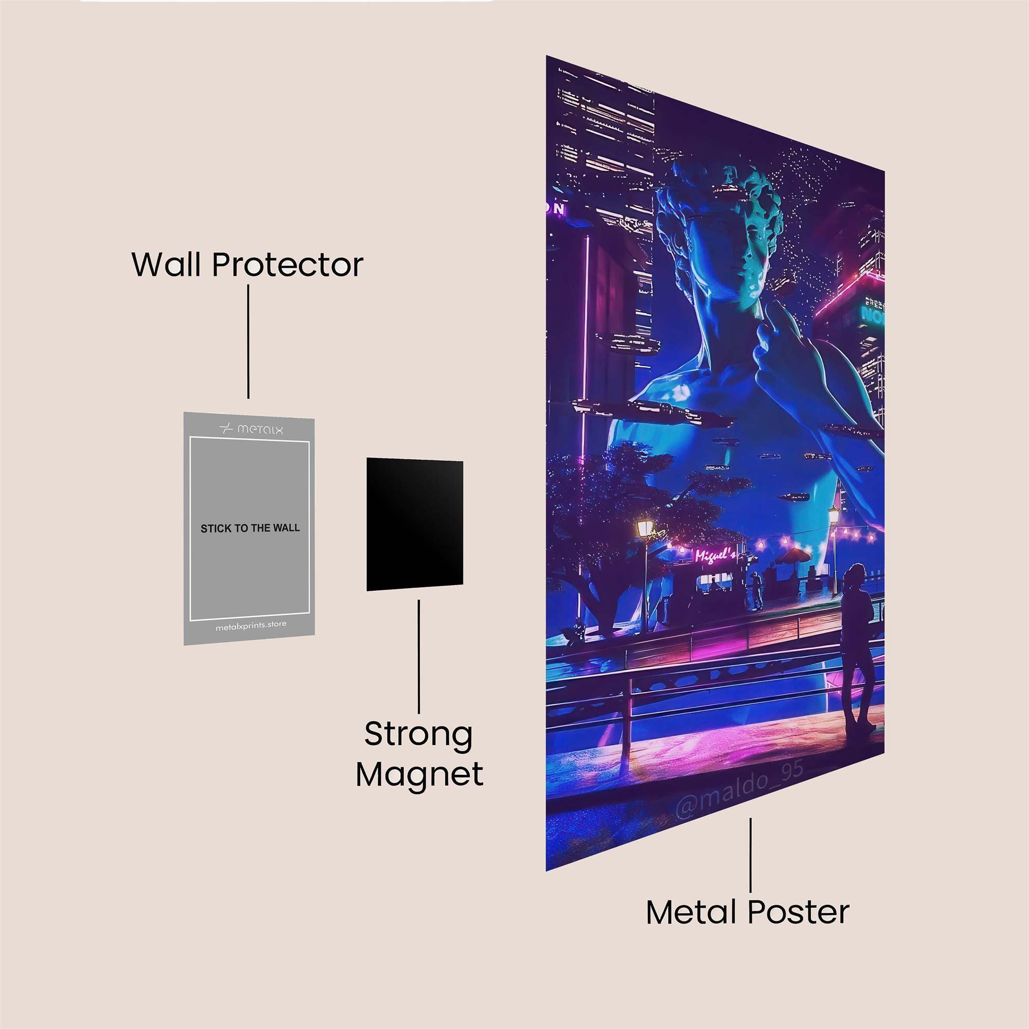 David Dreamscape Safe Wall Magnetic / M