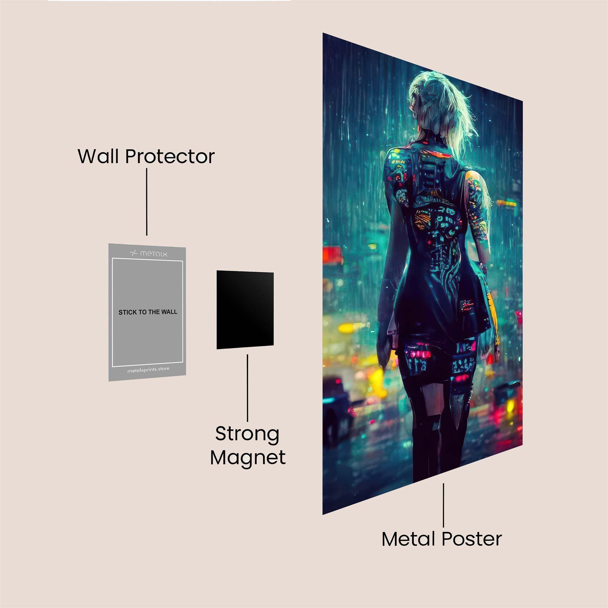 Cyberpunk Enigma Safe Wall Magnetic / M