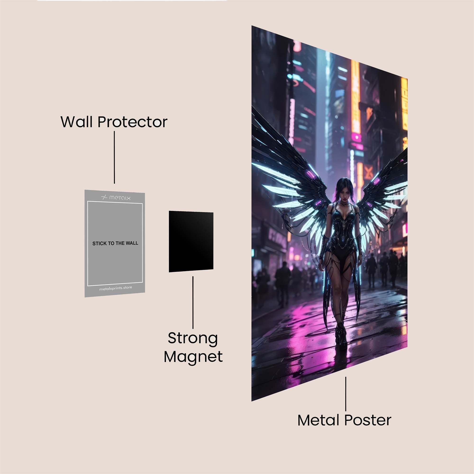 CyberAngel Safe Wall Magnetic / M