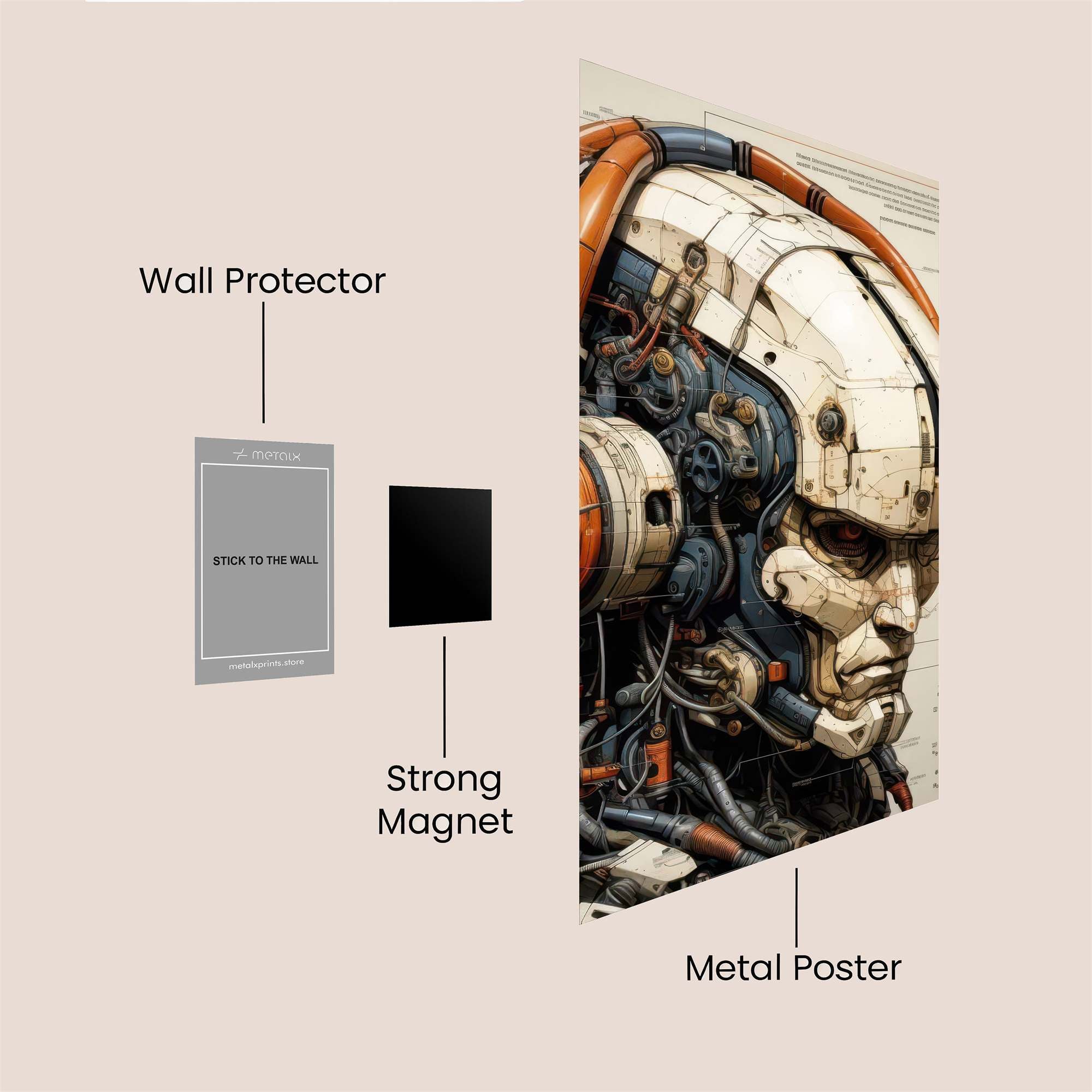 Cyberpunk Melancholy Safe Wall Magnetic / M