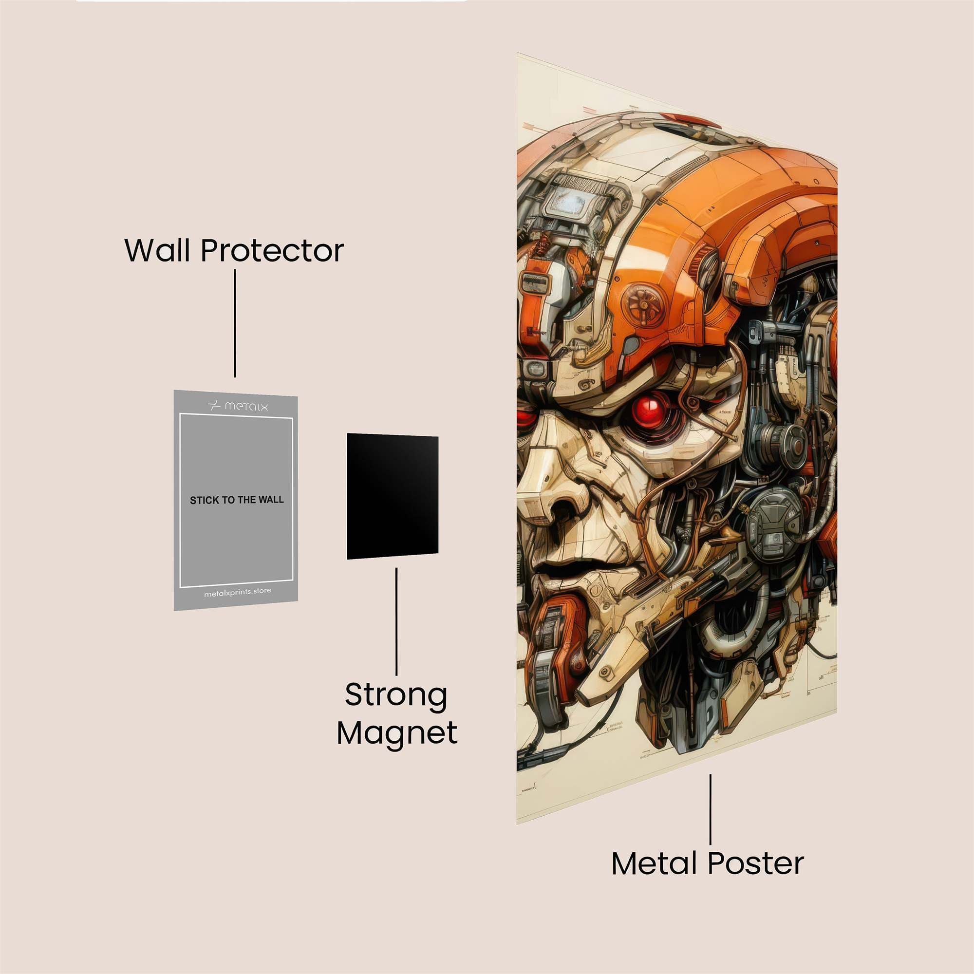 Cyber Rage Safe Wall Magnetic / M
