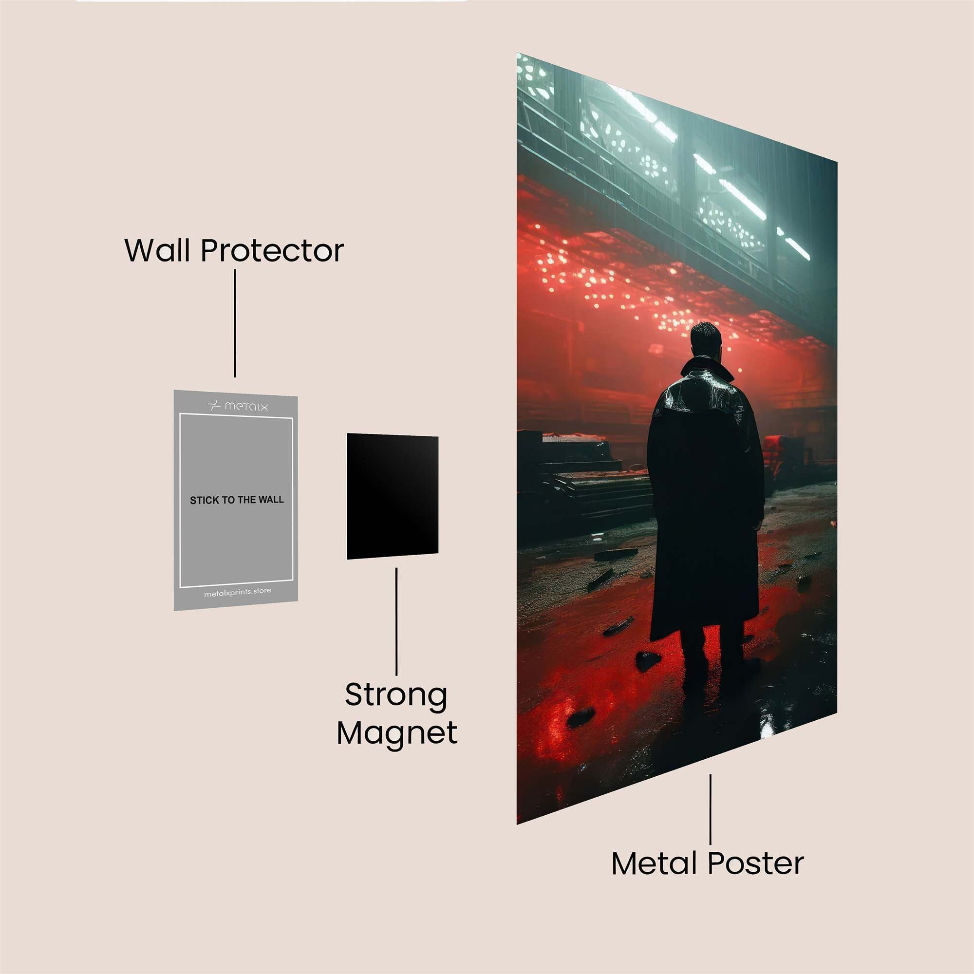 Detective Gloom Safe Wall Magnetic / M