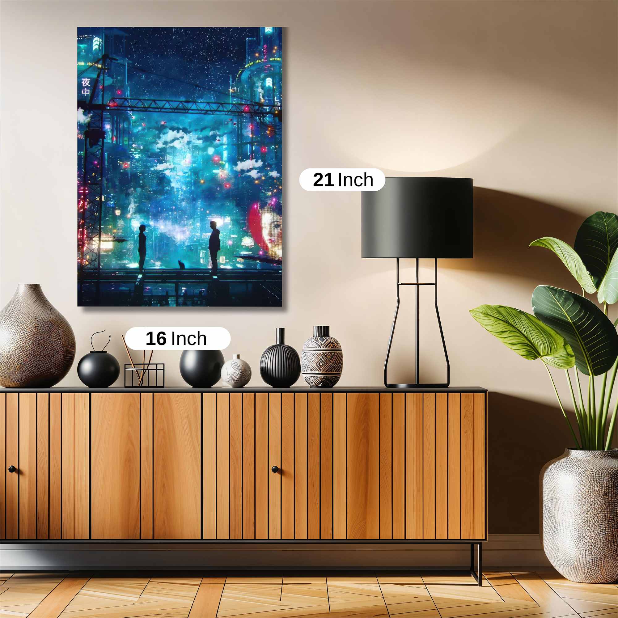 Neon Serenity Safe Wall Magnetic / M