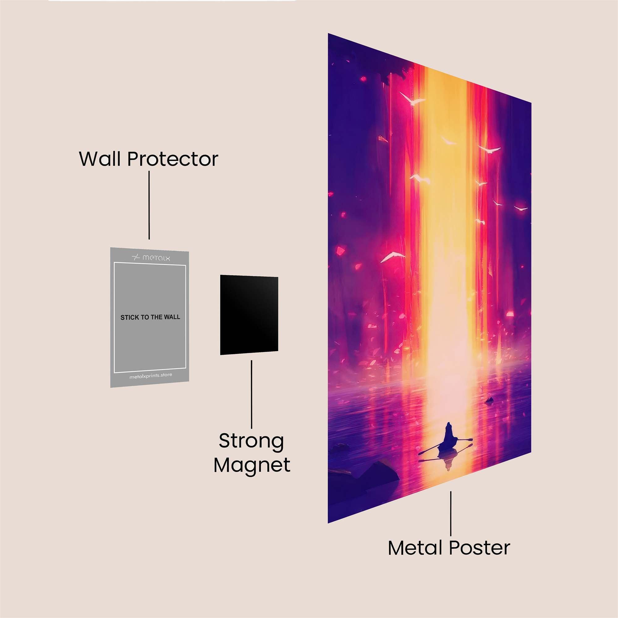 Aurora Serene Safe Wall Magnetic / M