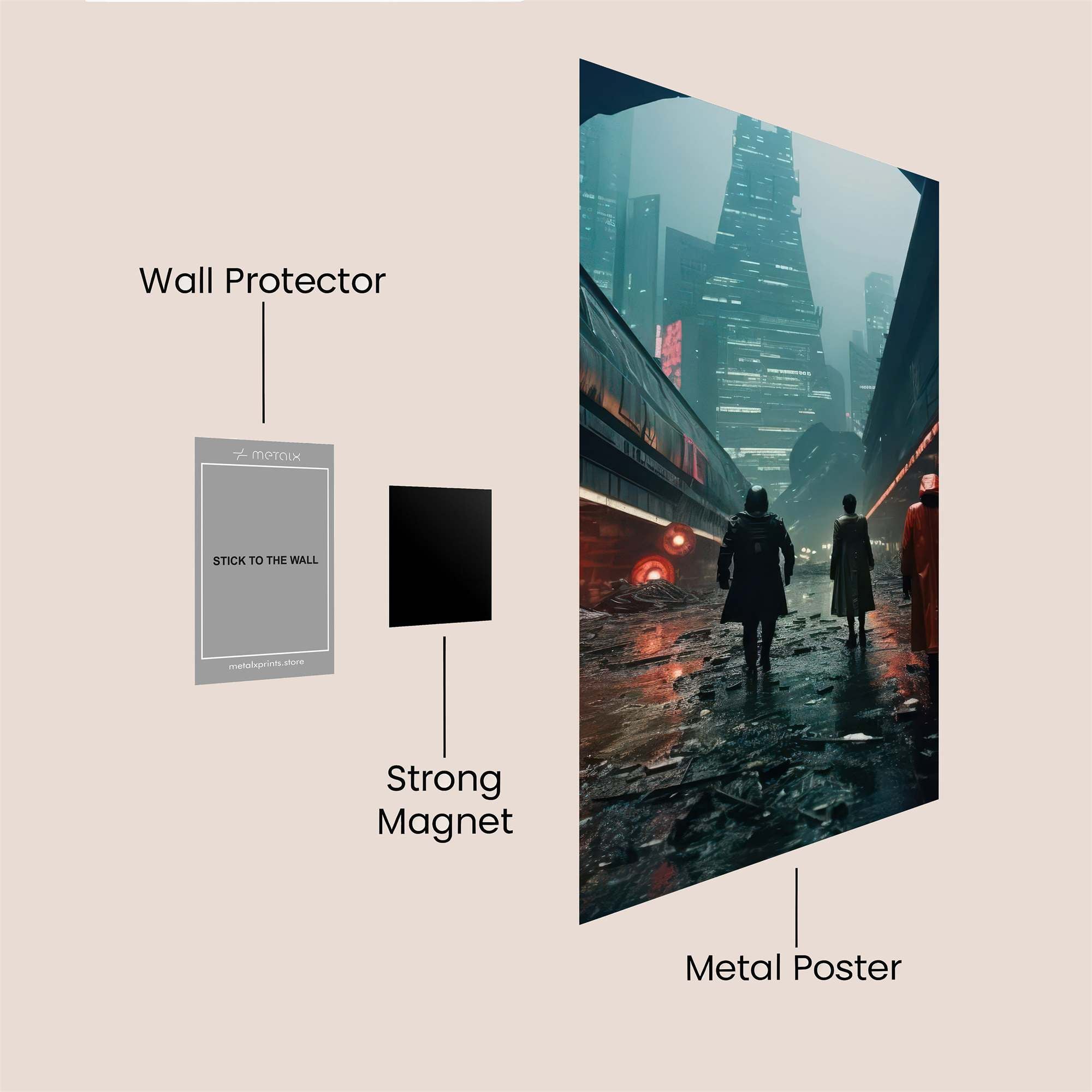 Cyberpunk Gloom Safe Wall Magnetic / M