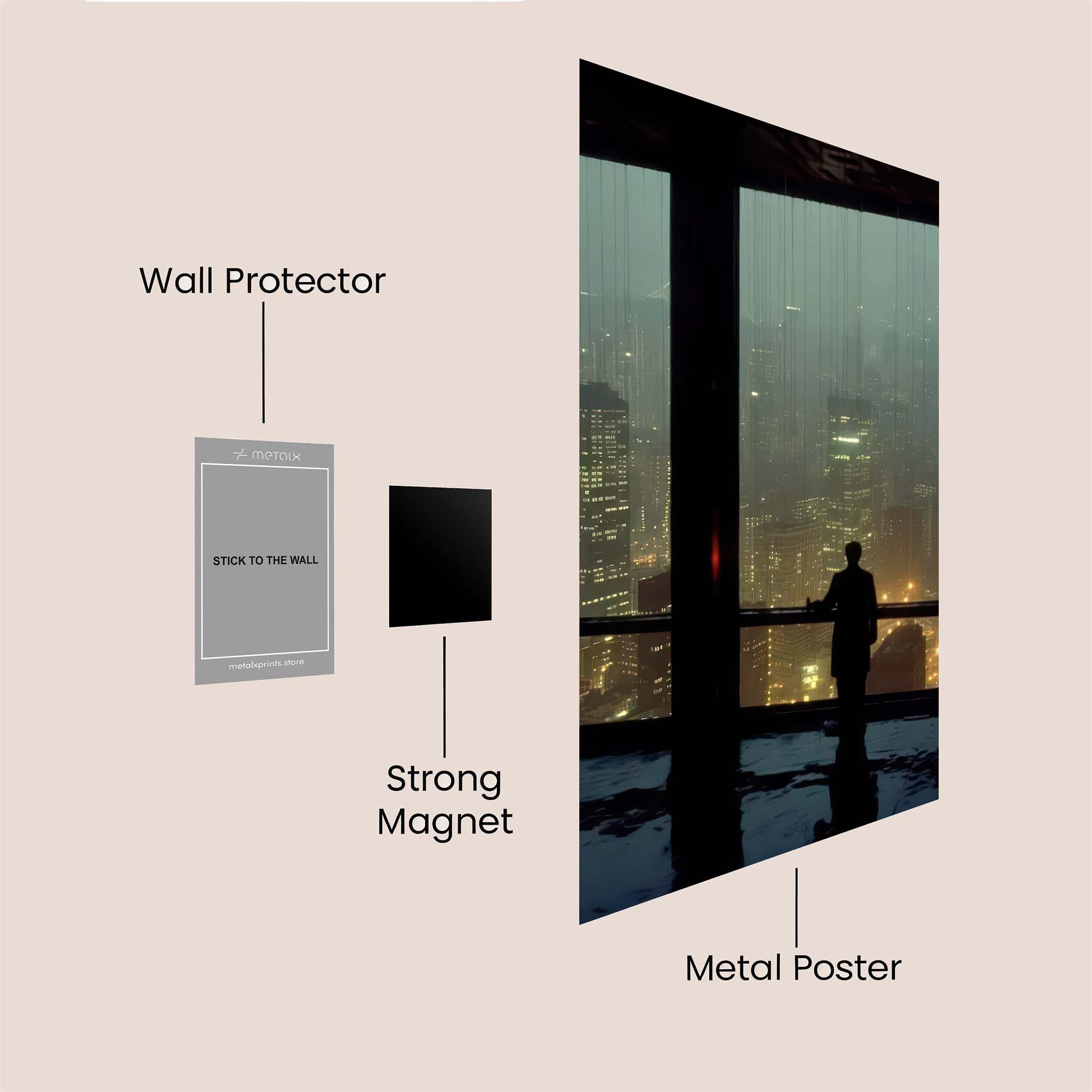 City Solitude Safe Wall Magnetic / M