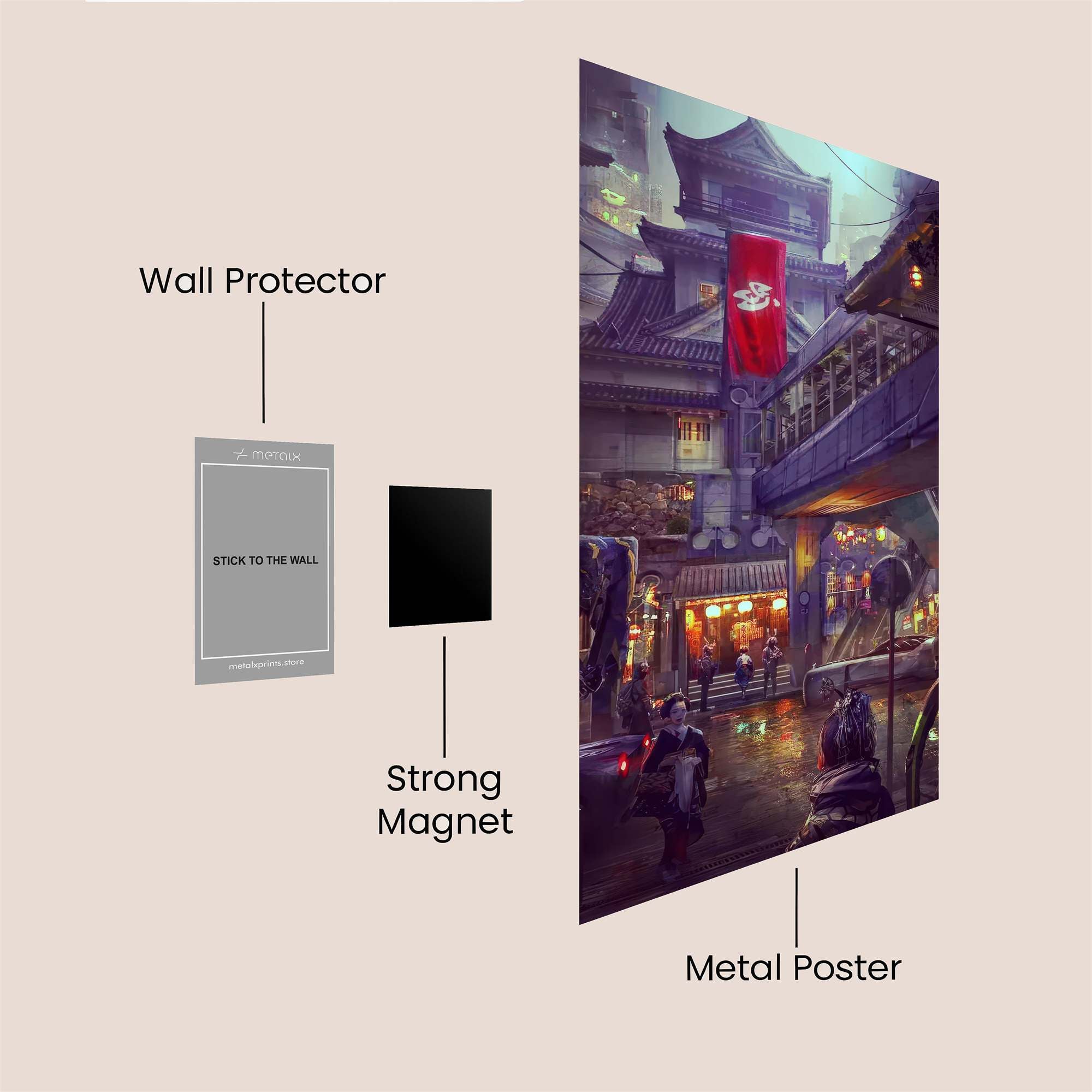 Neon Serenity Safe Wall Magnetic / M