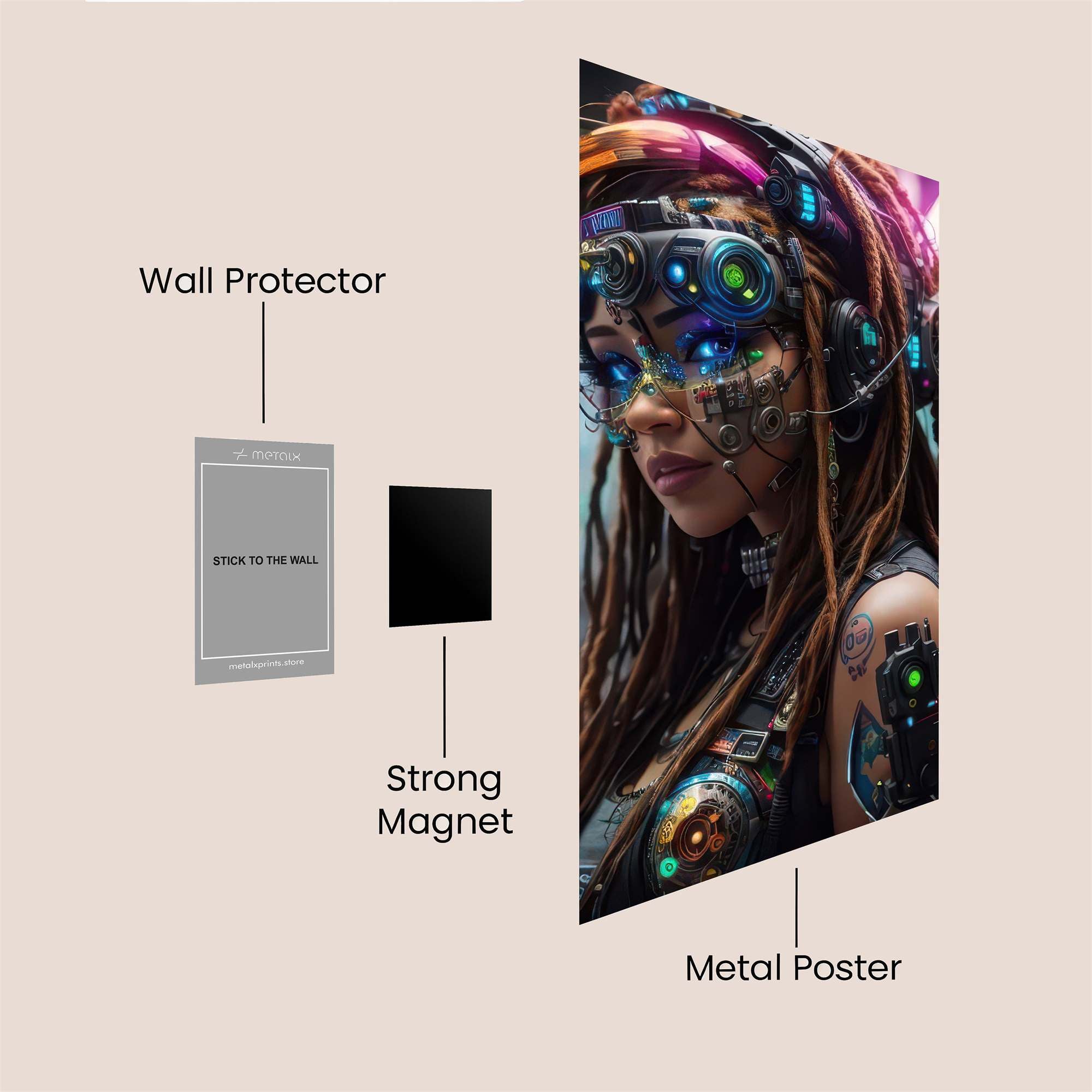 Cyber Mystic Safe Wall Magnetic / M