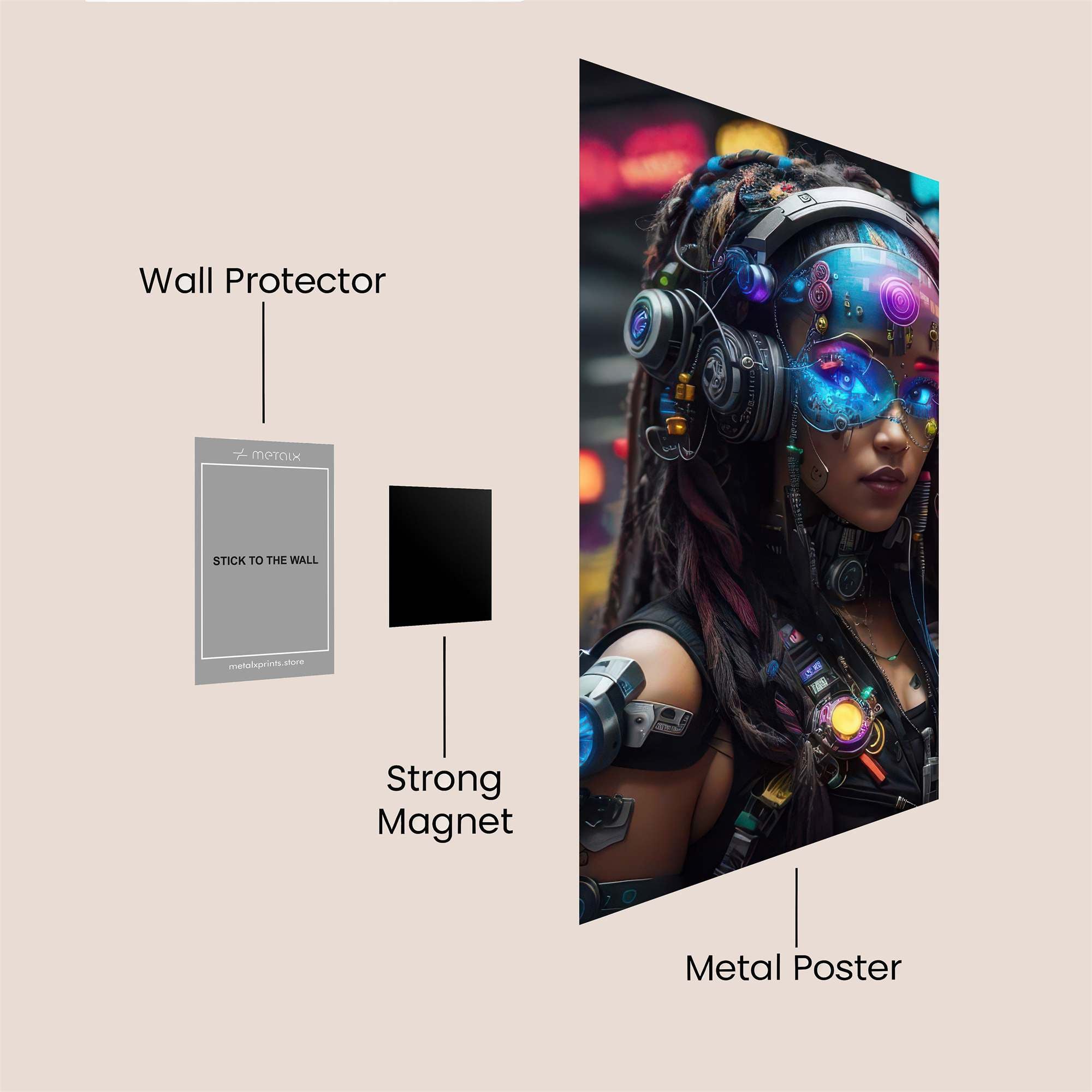 Cyber Harmony Safe Wall Magnetic / M