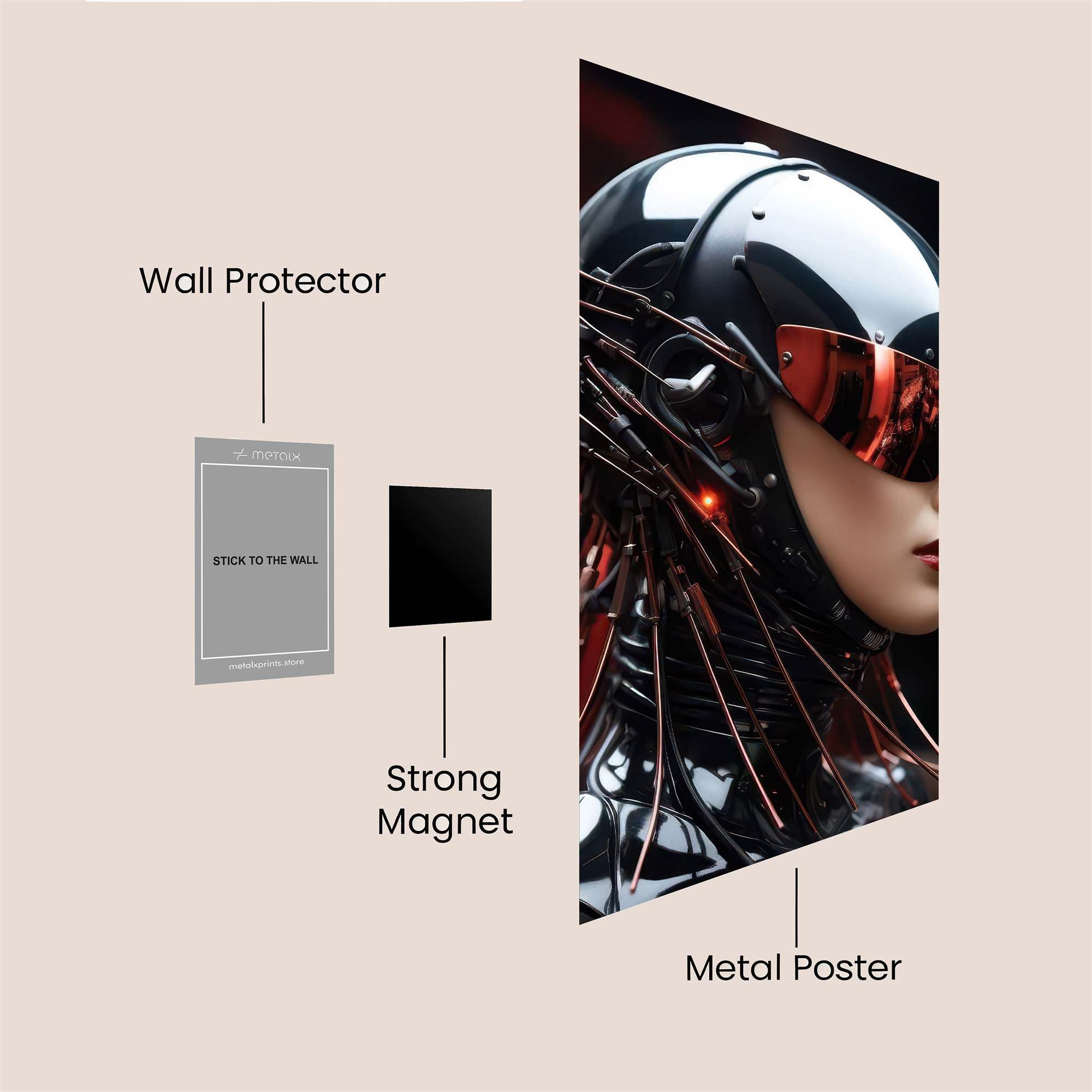 Cyber Enigma Safe Wall Magnetic / M