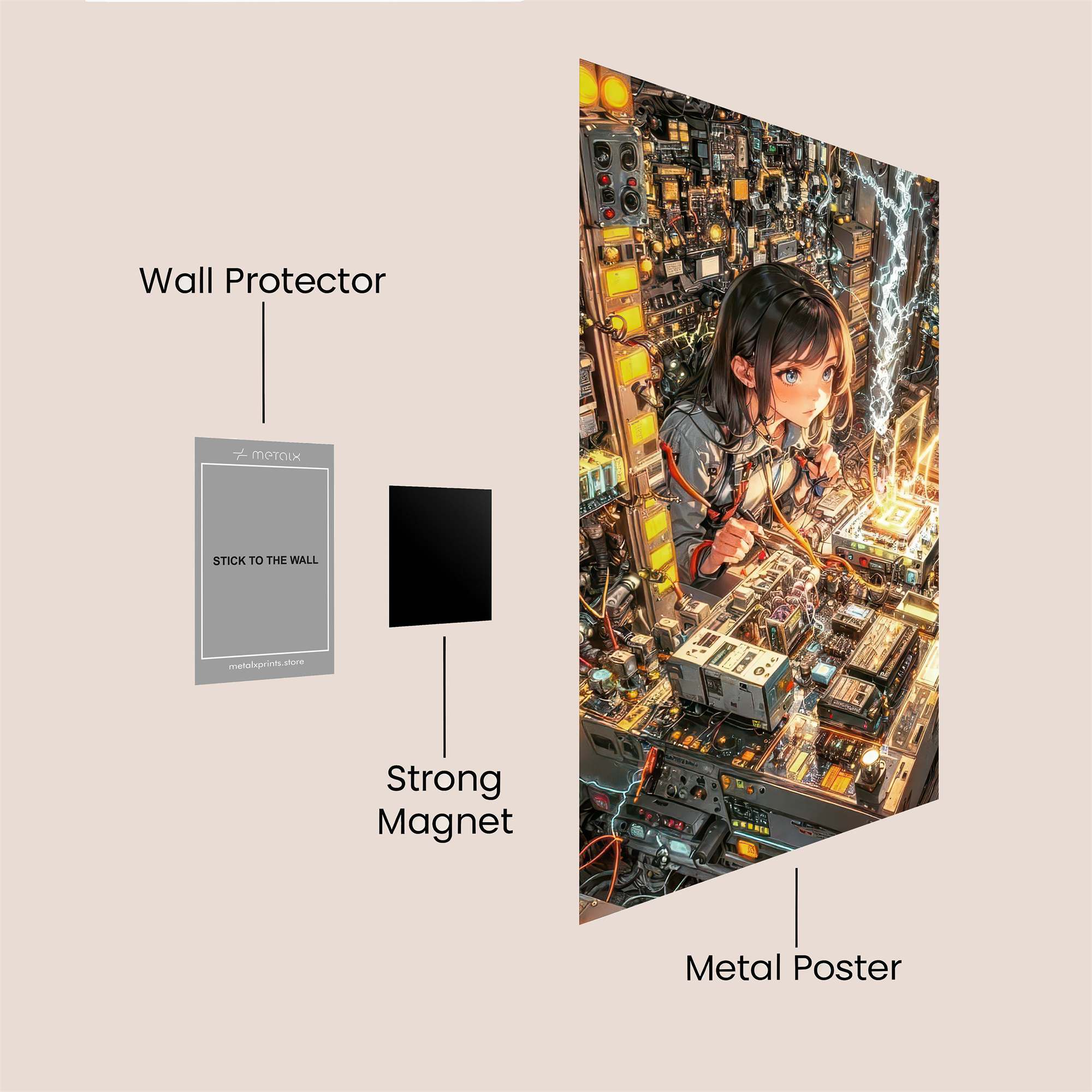 Tech Dreamer Safe Wall Magnetic / M