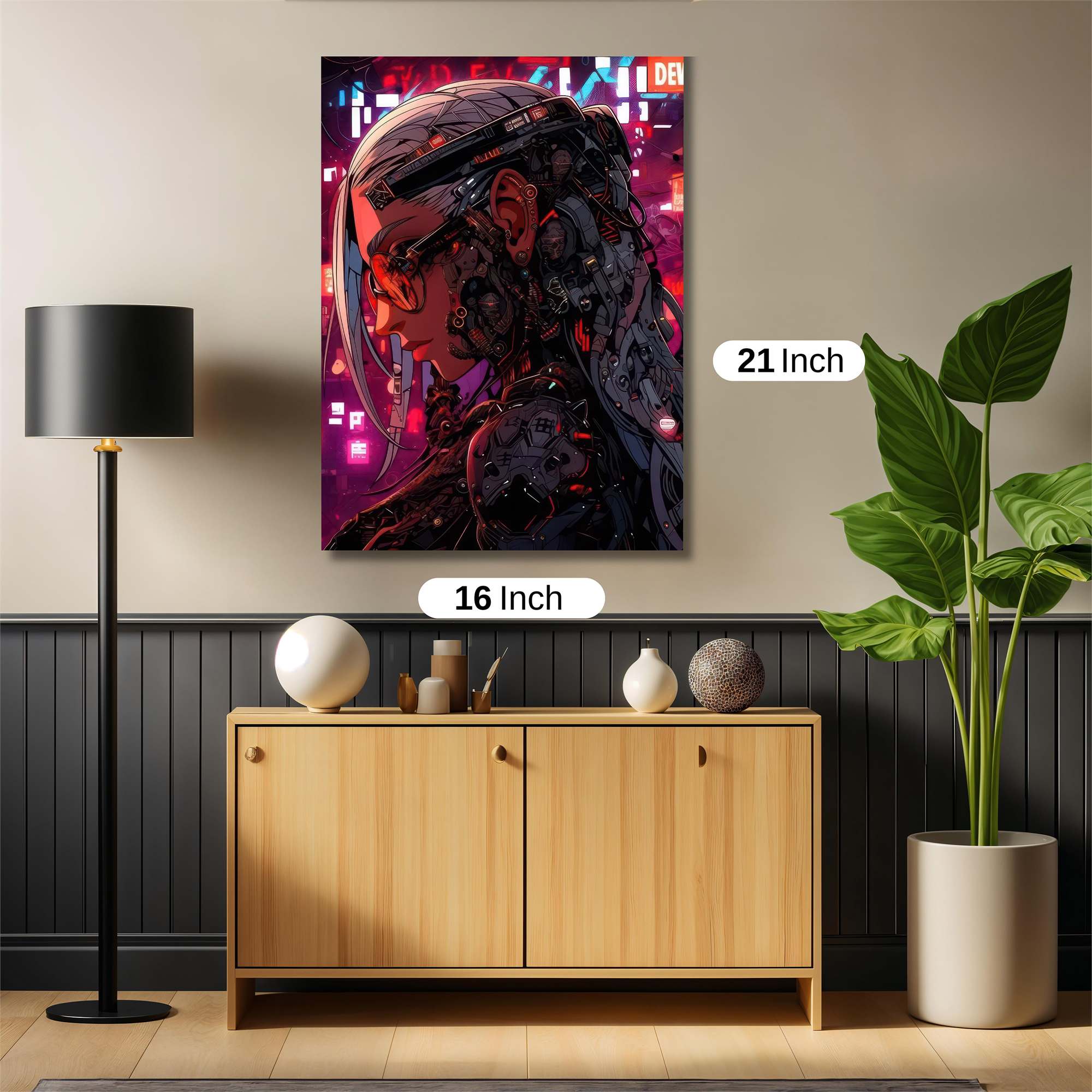 Cyber Serenity Safe Wall Magnetic / M