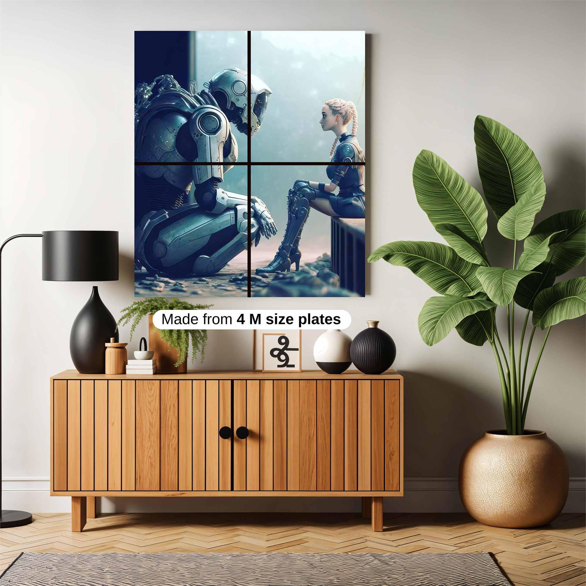 Robot Sorrow Safe Wall Magnetic / M