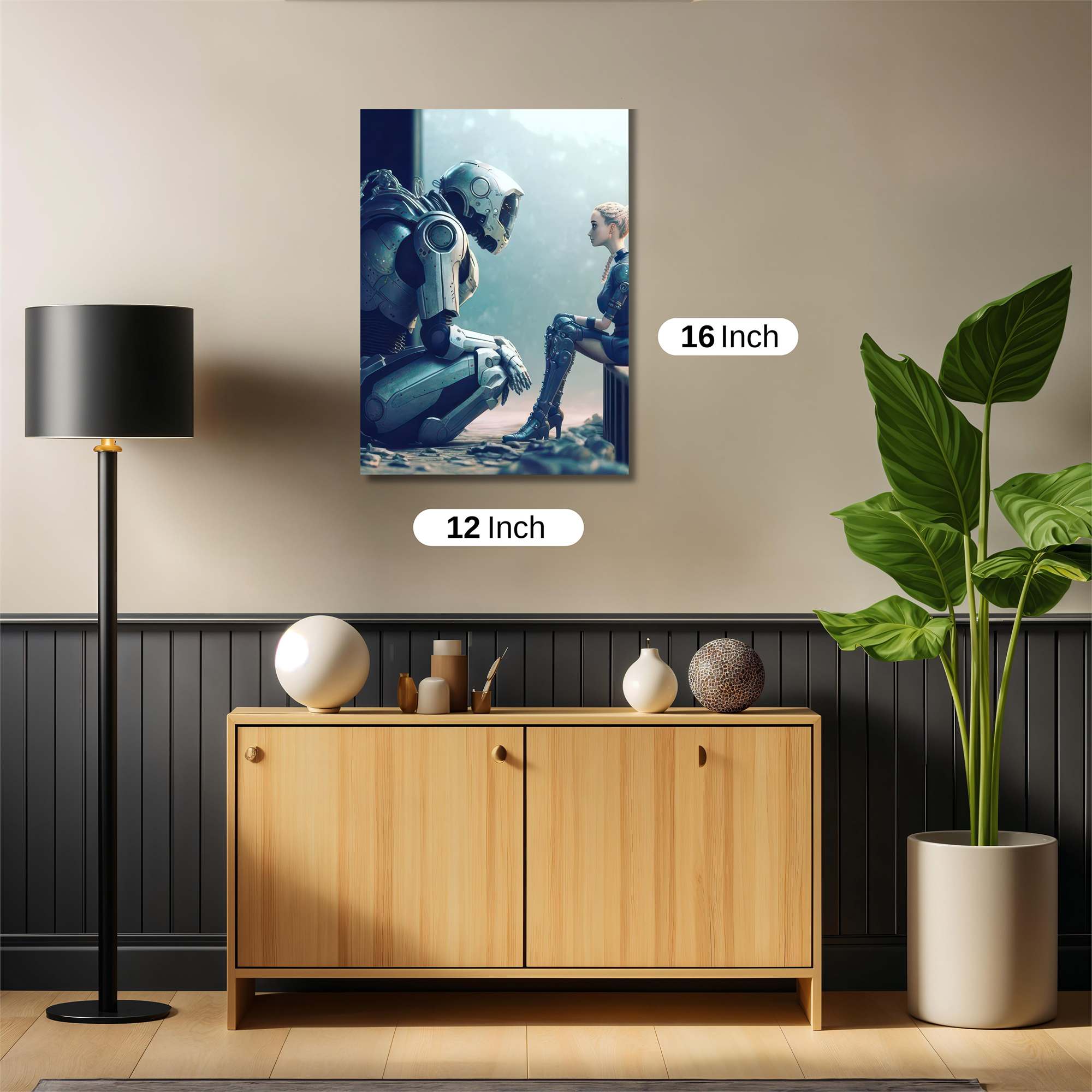 Robot Sorrow Safe Wall Magnetic / M