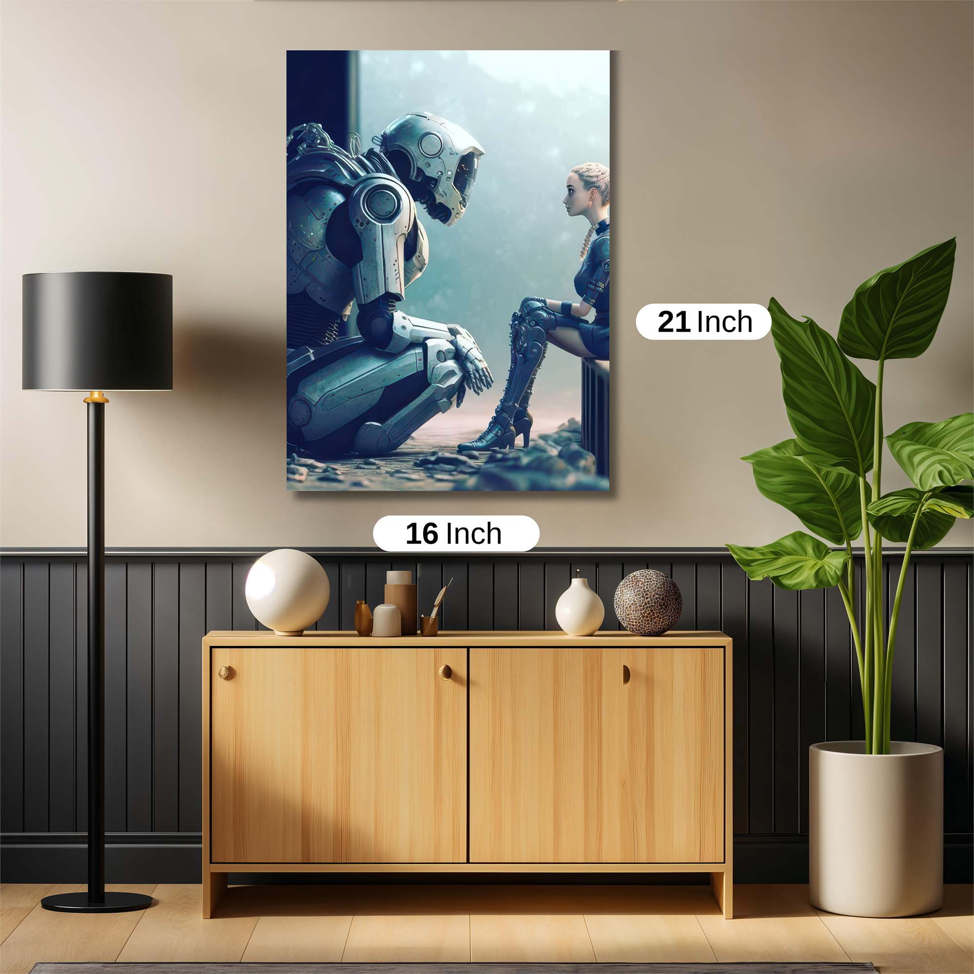 Robot Sorrow Safe Wall Magnetic / M