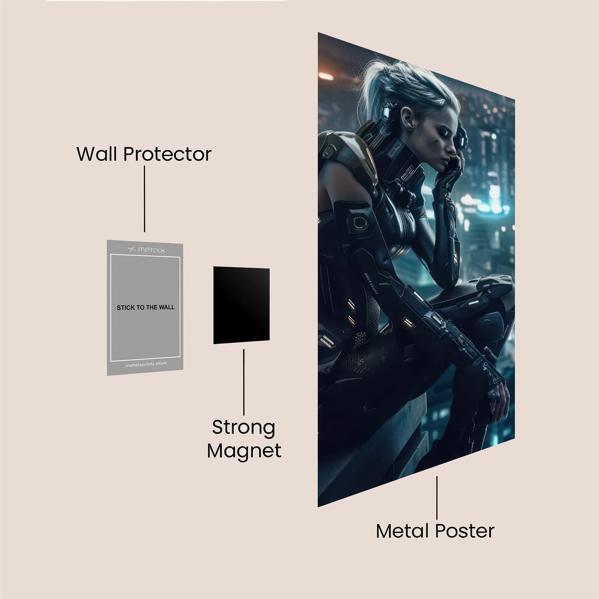 Cyber Solitude Safe Wall Magnetic / M