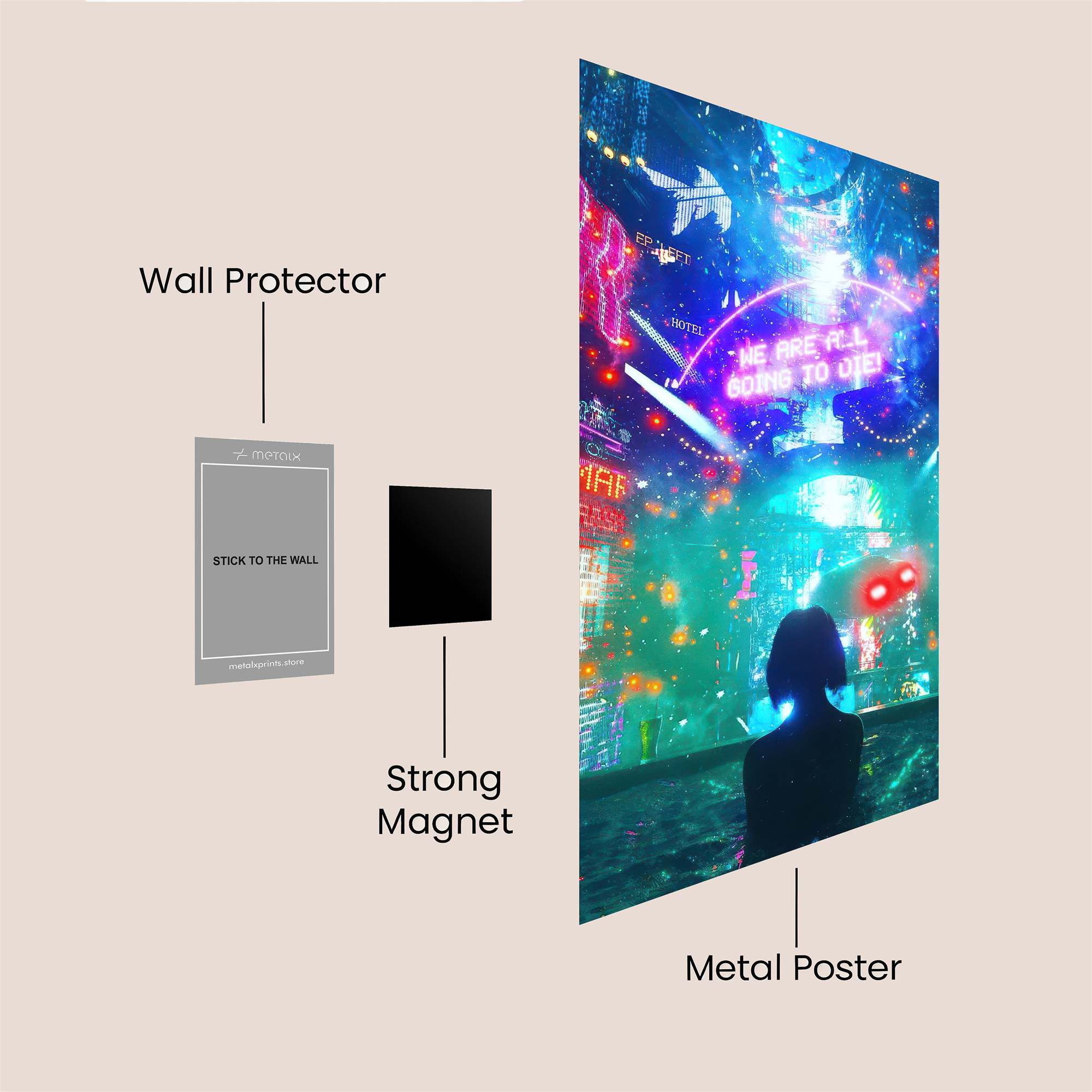 Neon Dream Safe Wall Magnetic / M