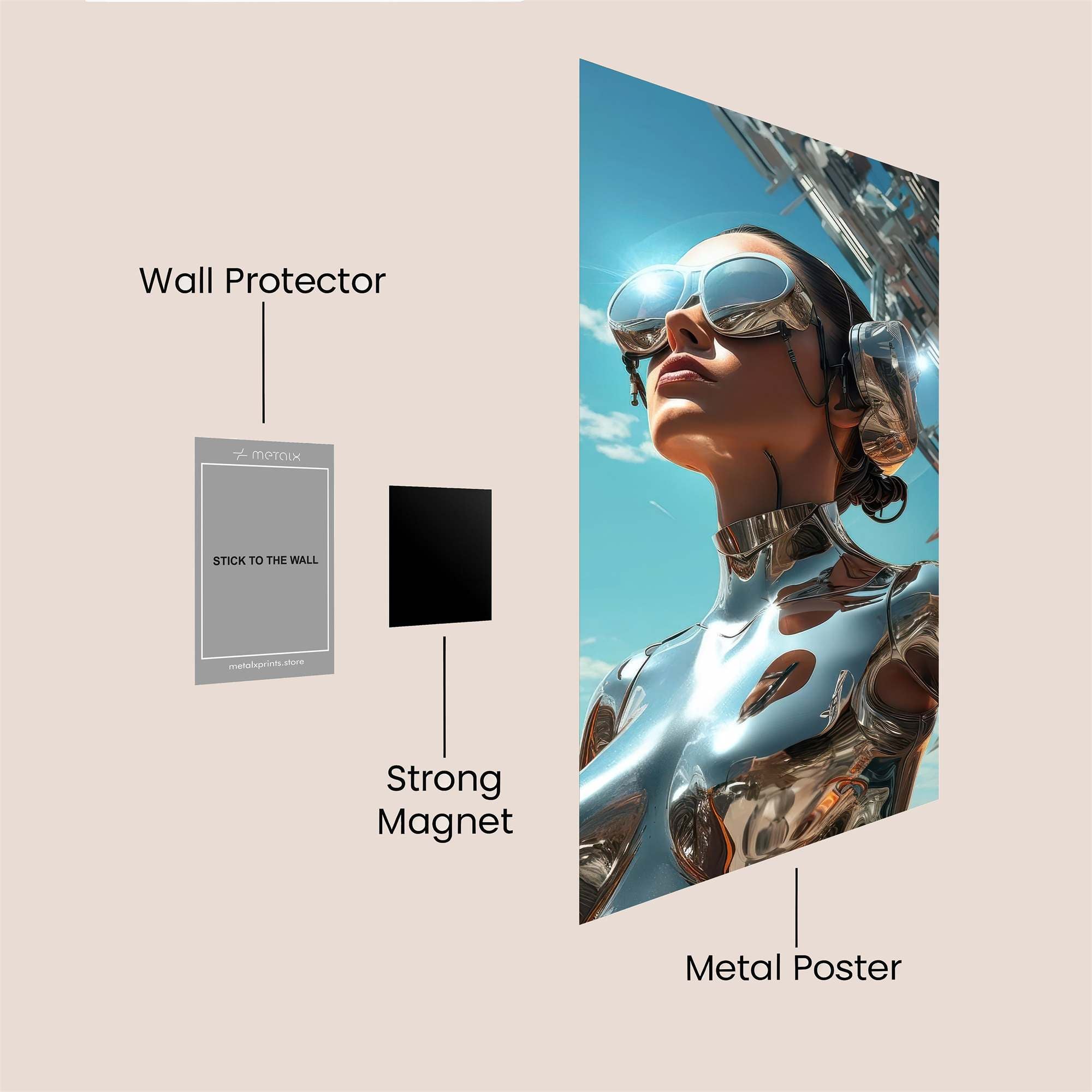 Cyber Harmony Safe Wall Magnetic / M