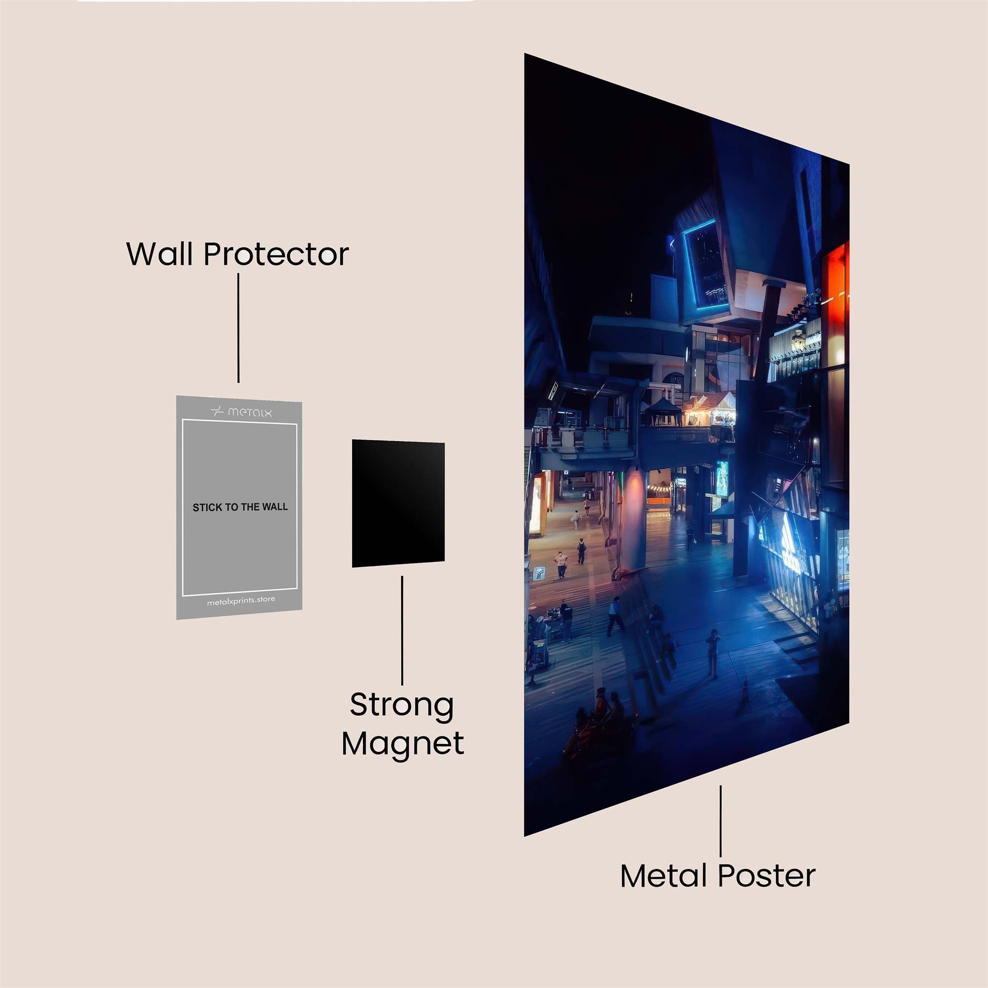 Cityscape Pulse Safe Wall Magnetic / M