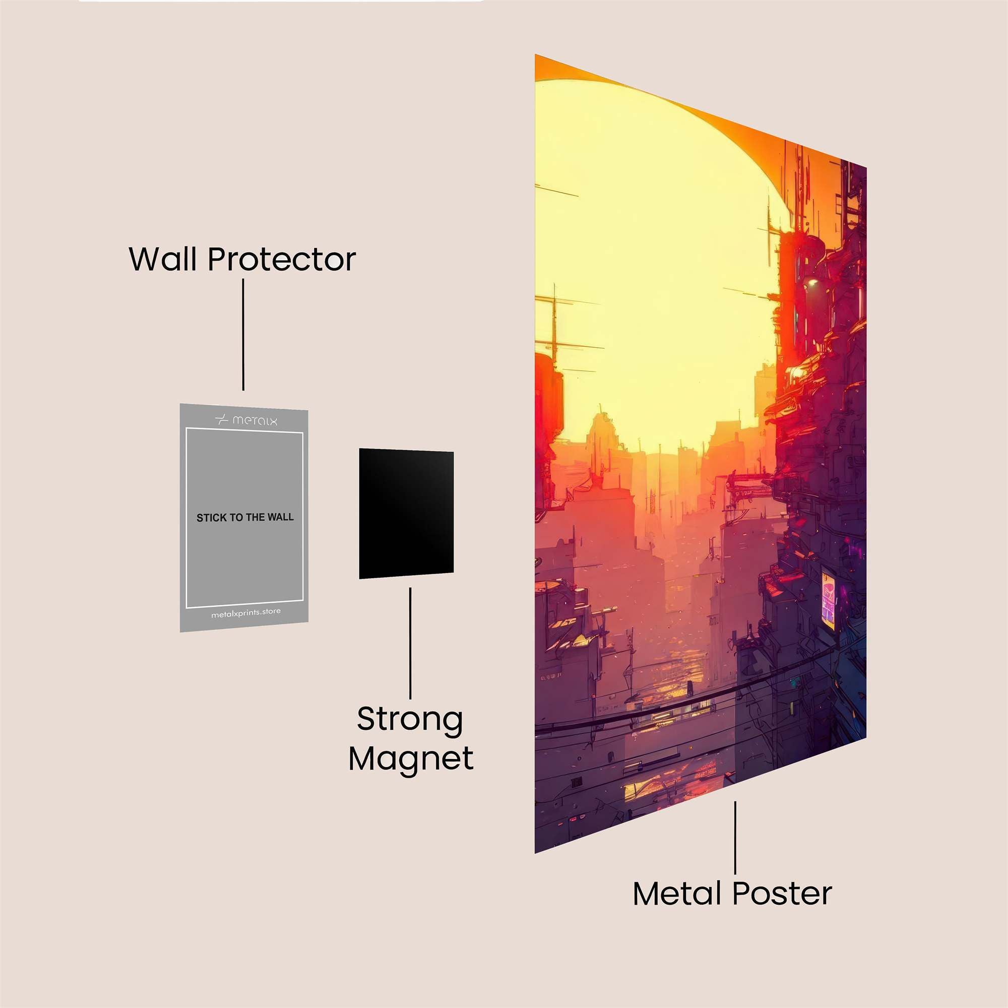 Cyber Dawn Safe Wall Magnetic / M