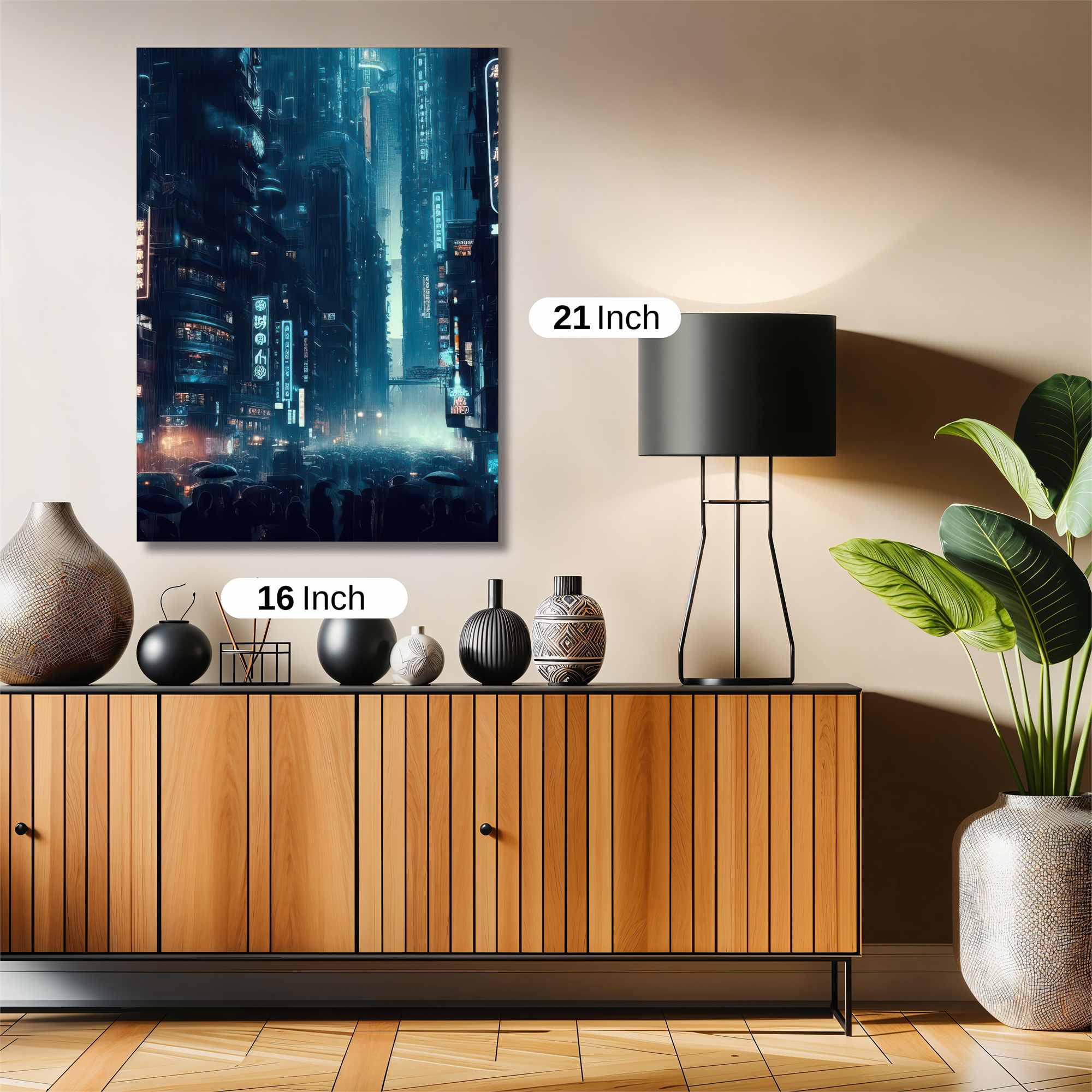 Neon Dreamscape Safe Wall Magnetic / M