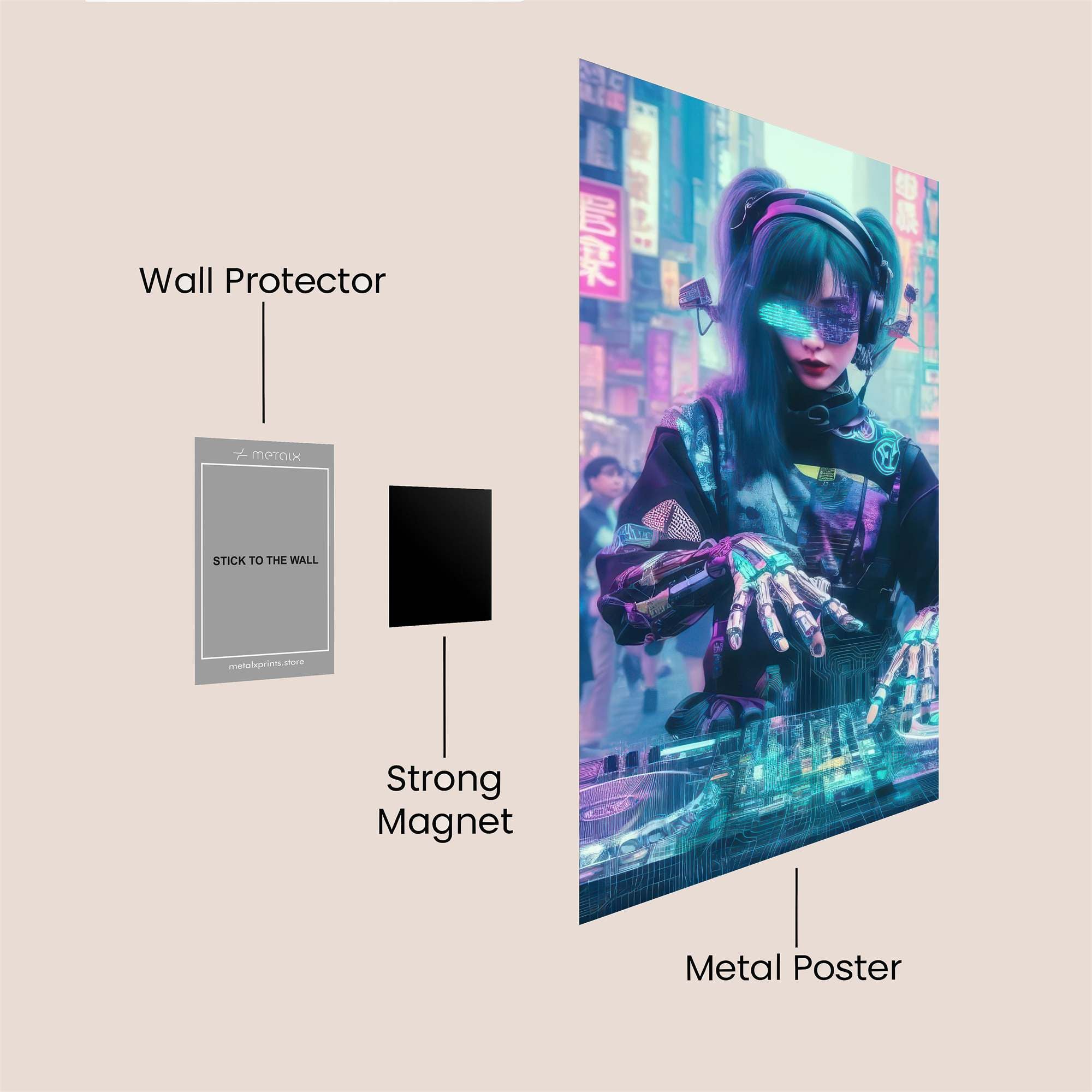Cybernetic Rave Safe Wall Magnetic / M