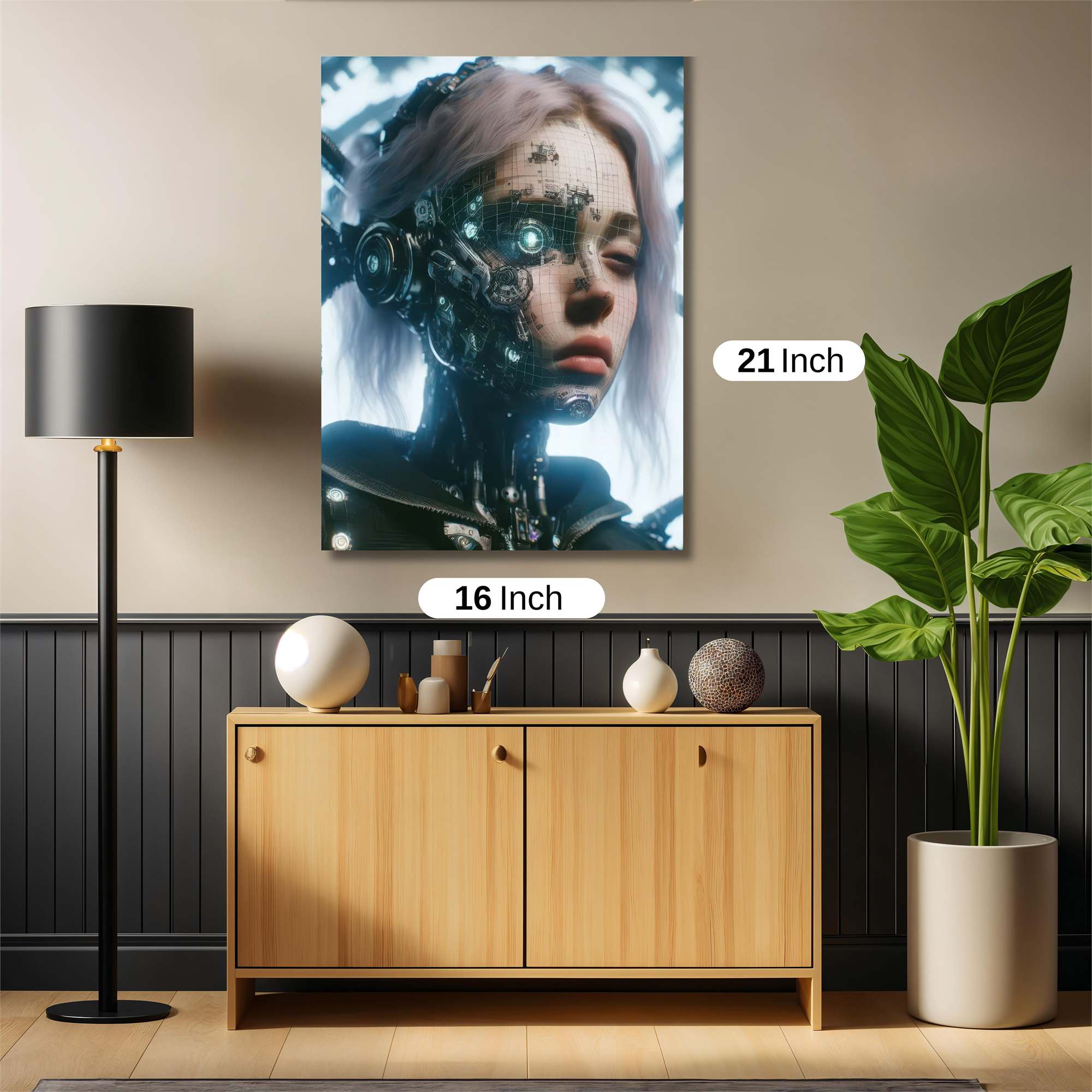 Cyber Serenity Safe Wall Magnetic / M