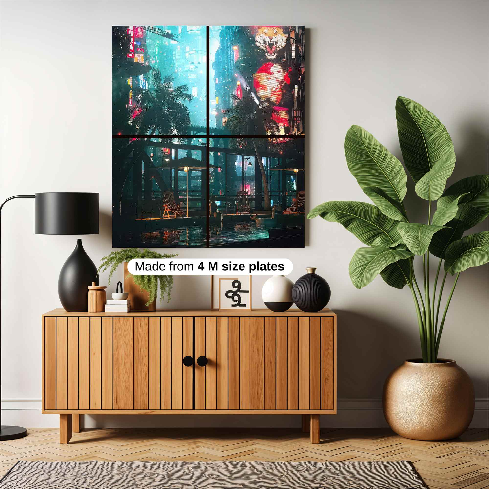 Neon Oasis Safe Wall Magnetic / M