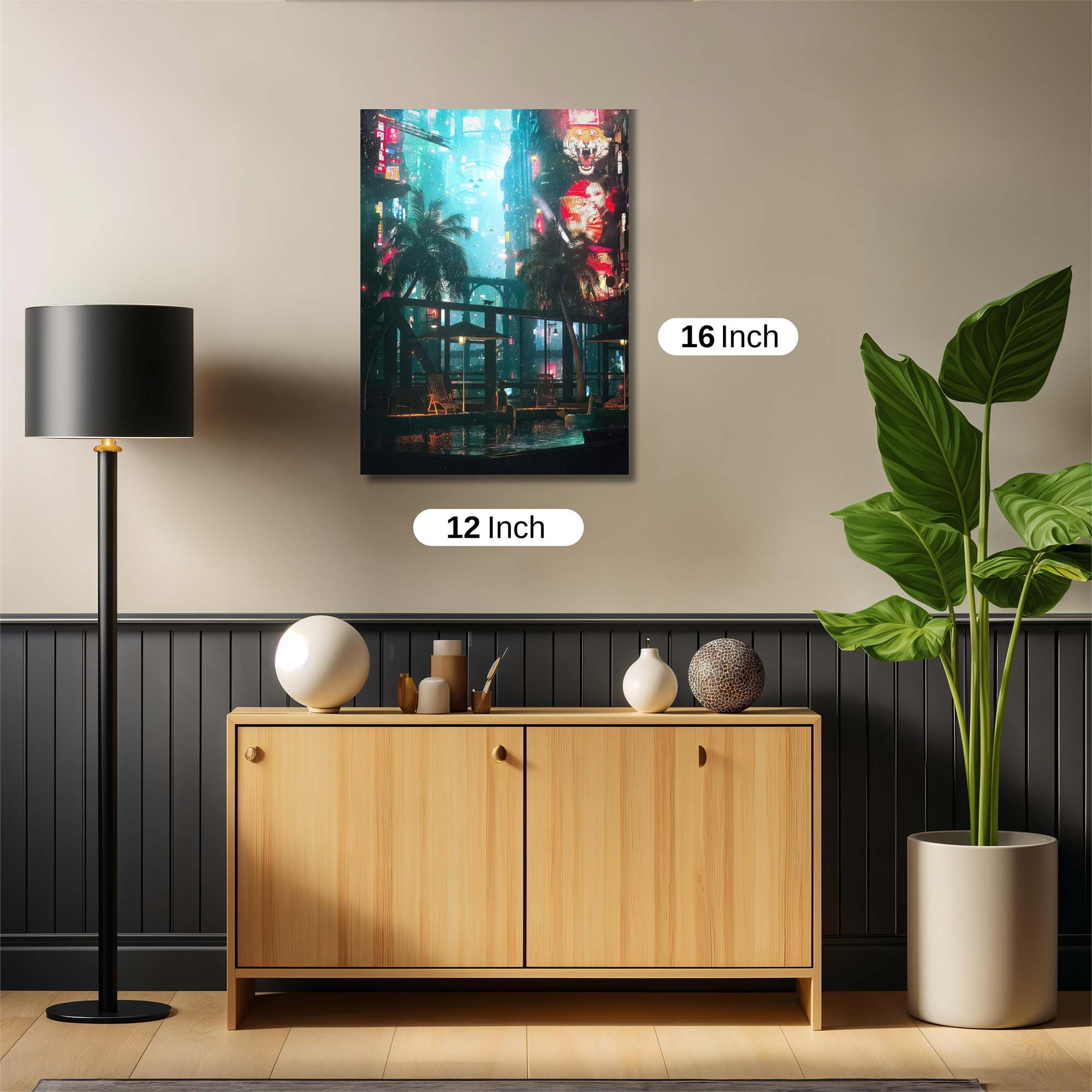 Neon Oasis Safe Wall Magnetic / M