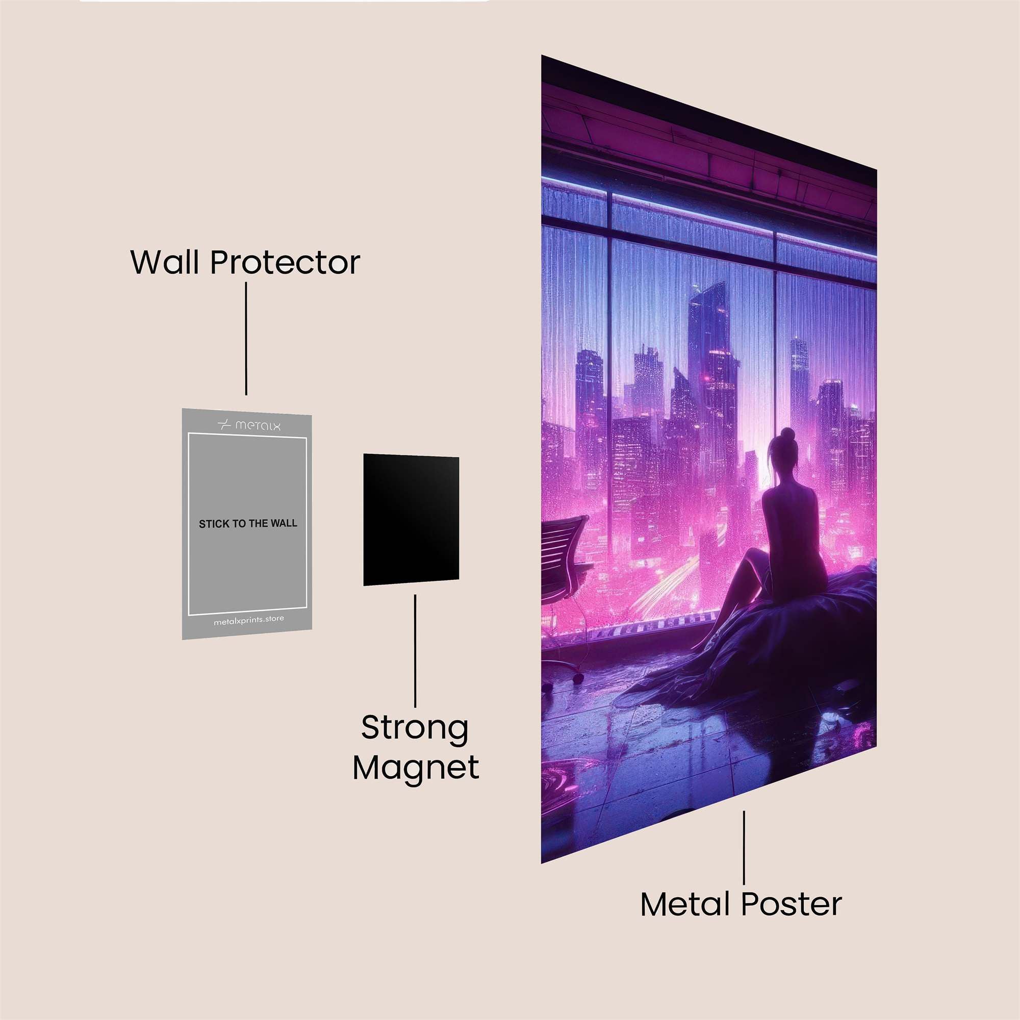 Cyber Solitude Safe Wall Magnetic / M