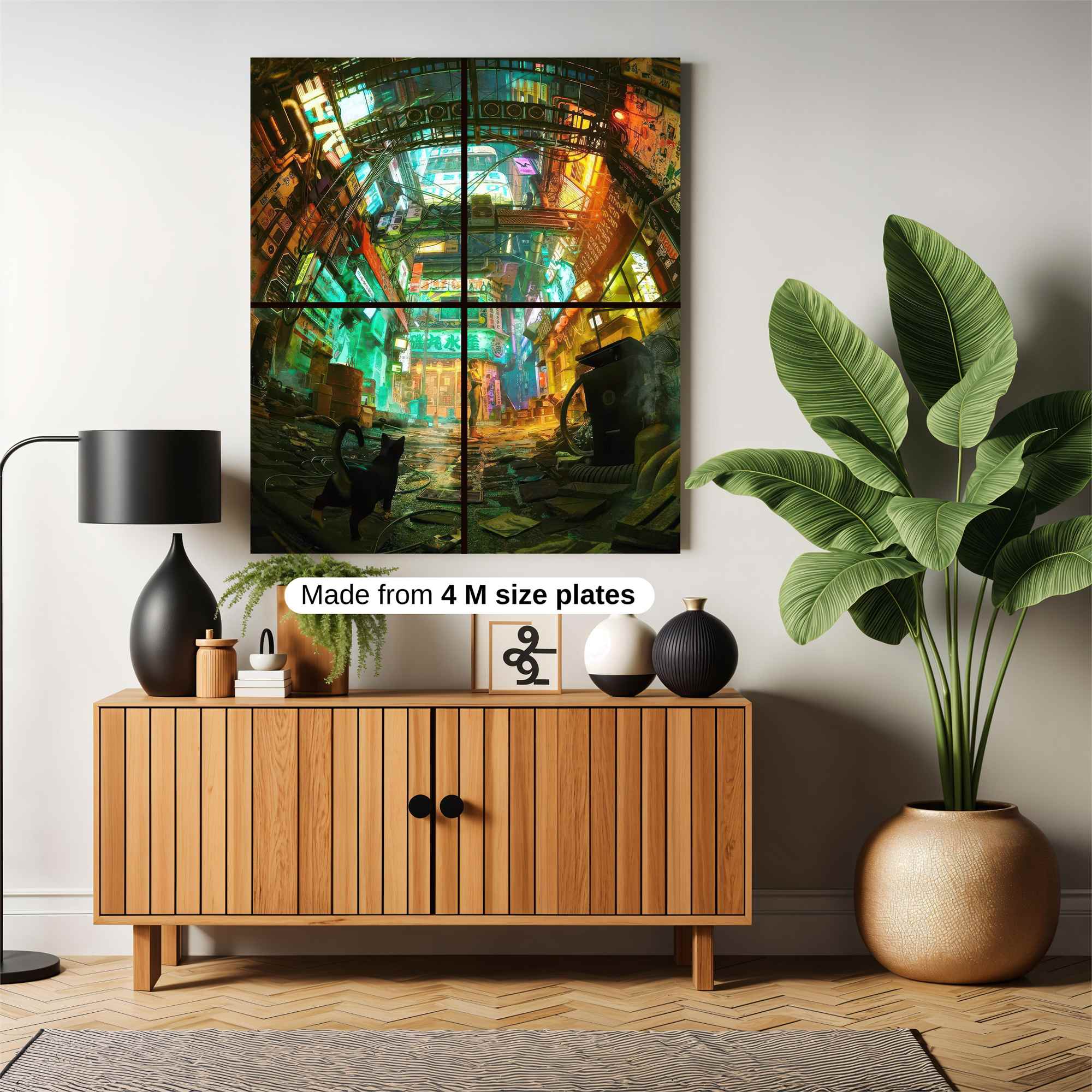 Neon Dreamscape Safe Wall Magnetic / M