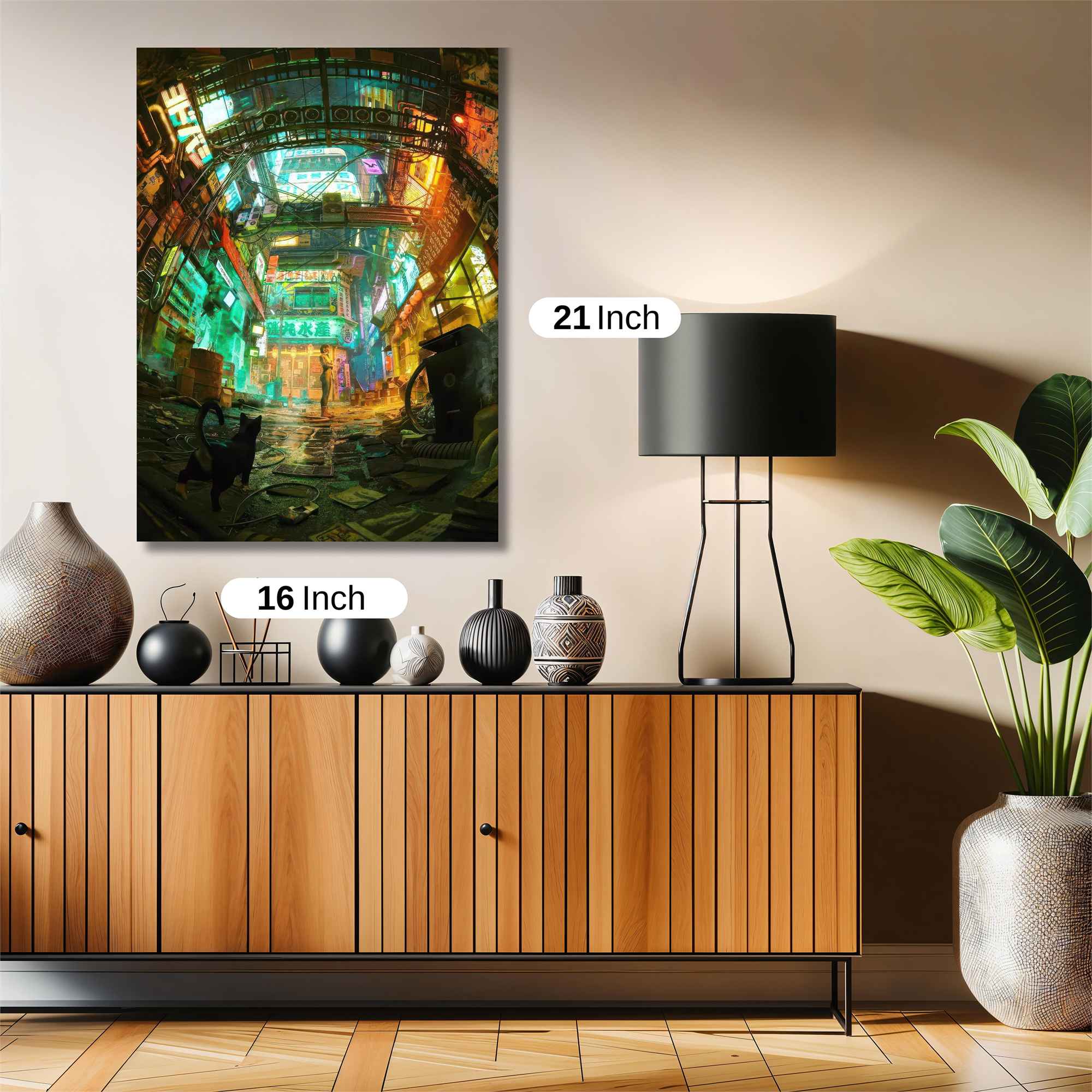 Neon Dreamscape Safe Wall Magnetic / M