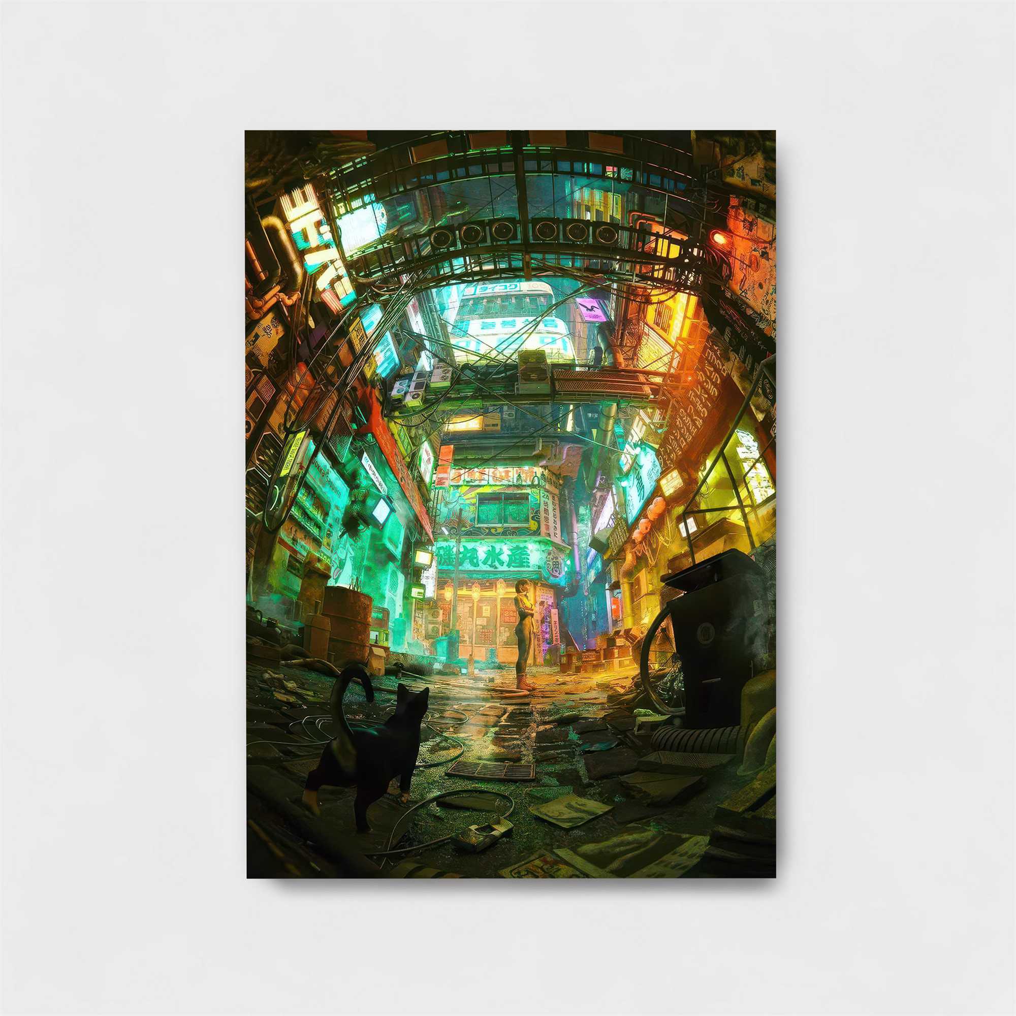 Neon Dreamscape Safe Wall Magnetic / M