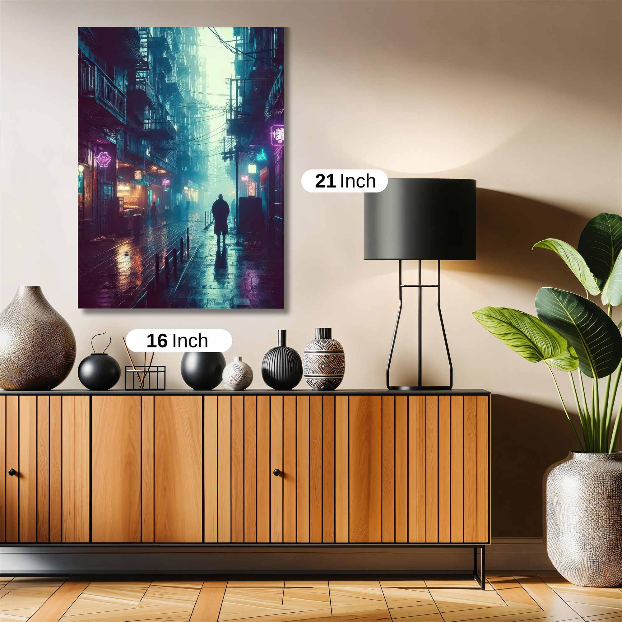 Neon Solitude Safe Wall Magnetic / M