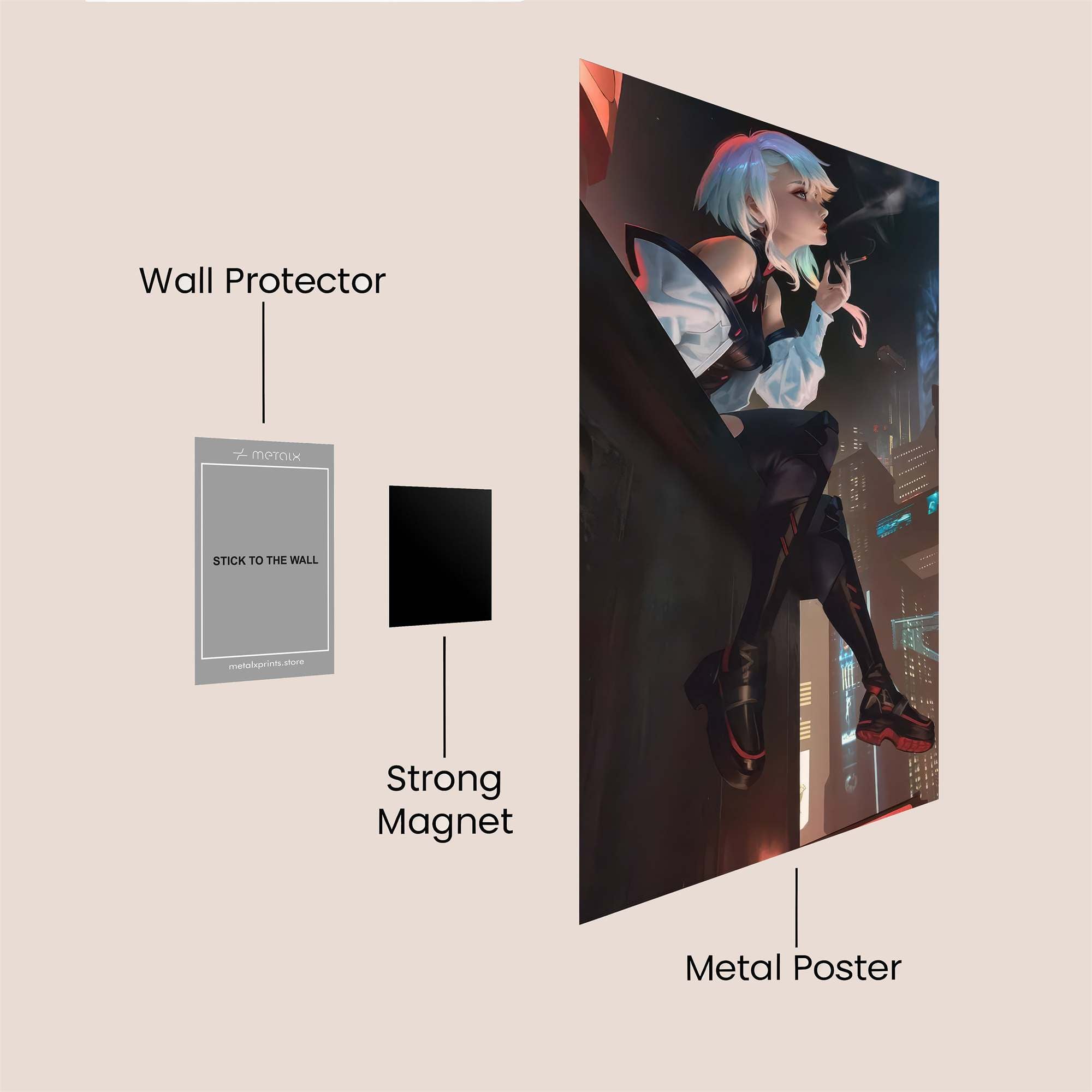 Neon Rebel Safe Wall Magnetic / M