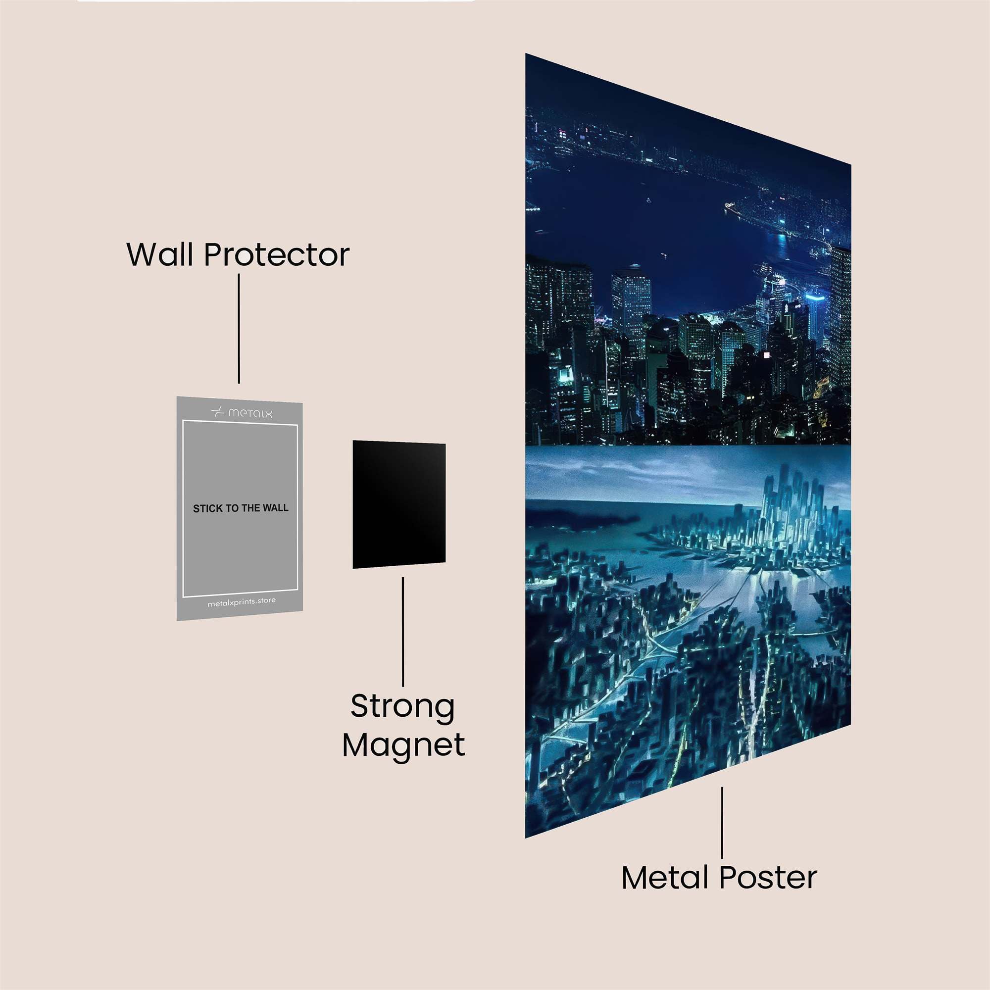 HongKong Dreamscape Safe Wall Magnetic / M