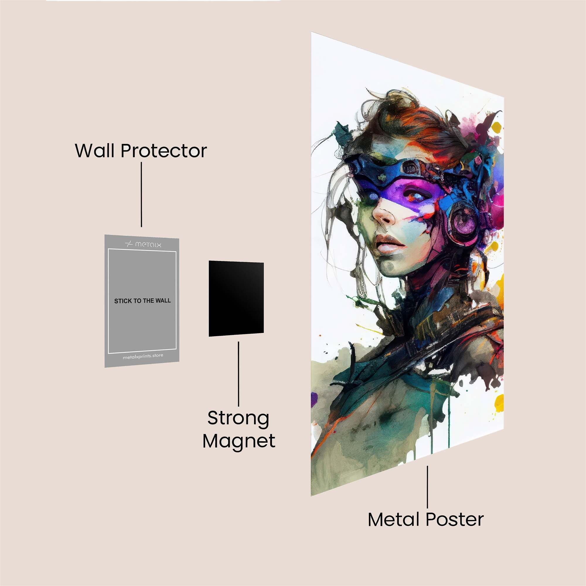 Cyberpunk Dream Safe Wall Magnetic / M