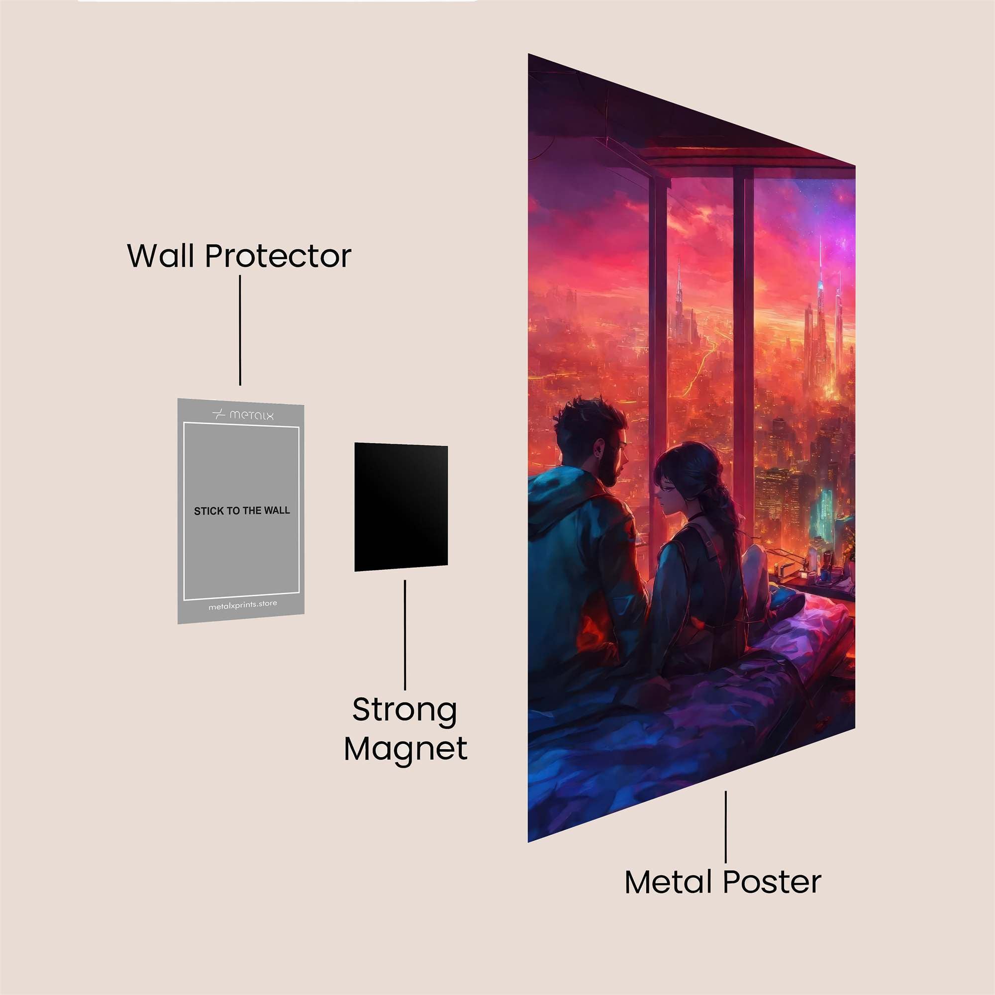 Lovers Dreamscape Safe Wall Magnetic / M