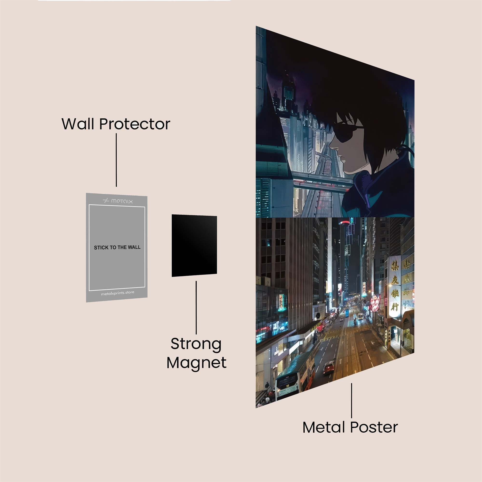 Motoko Mystery Safe Wall Magnetic / M