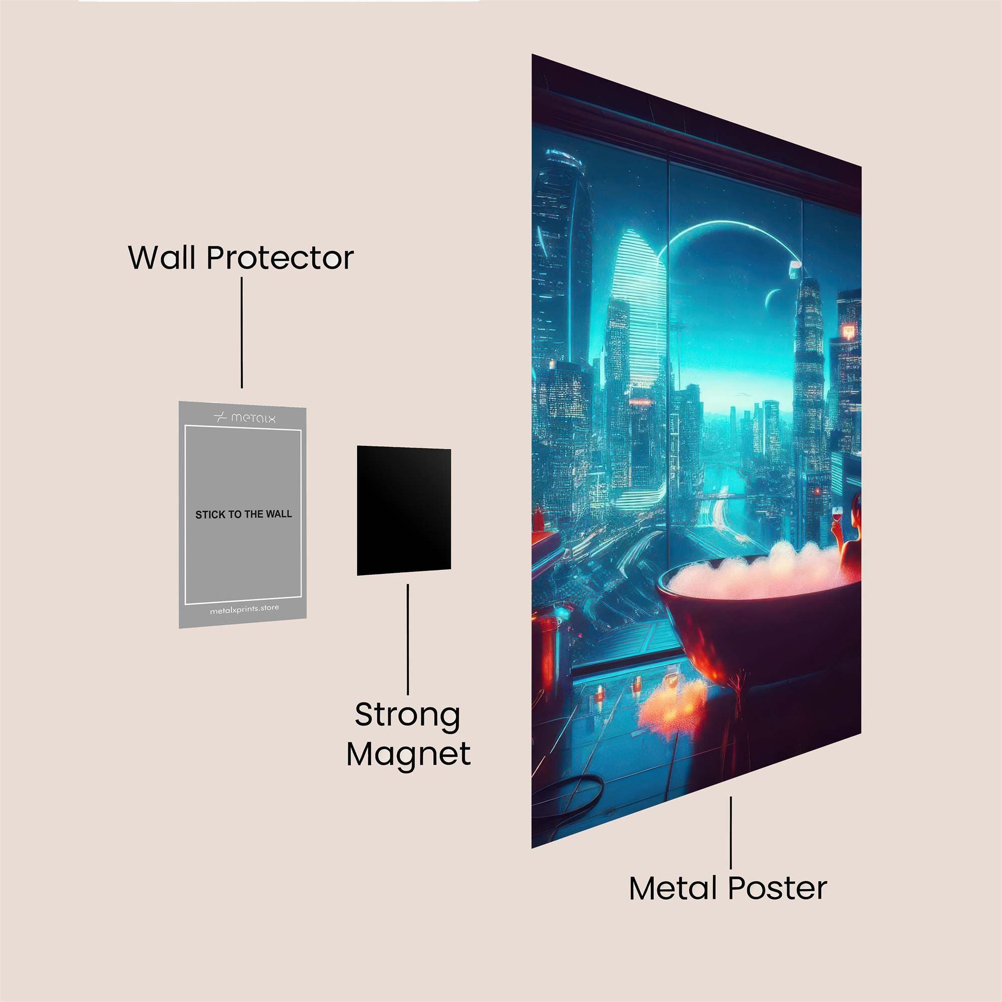 CyberBath Serenity Safe Wall Magnetic / M