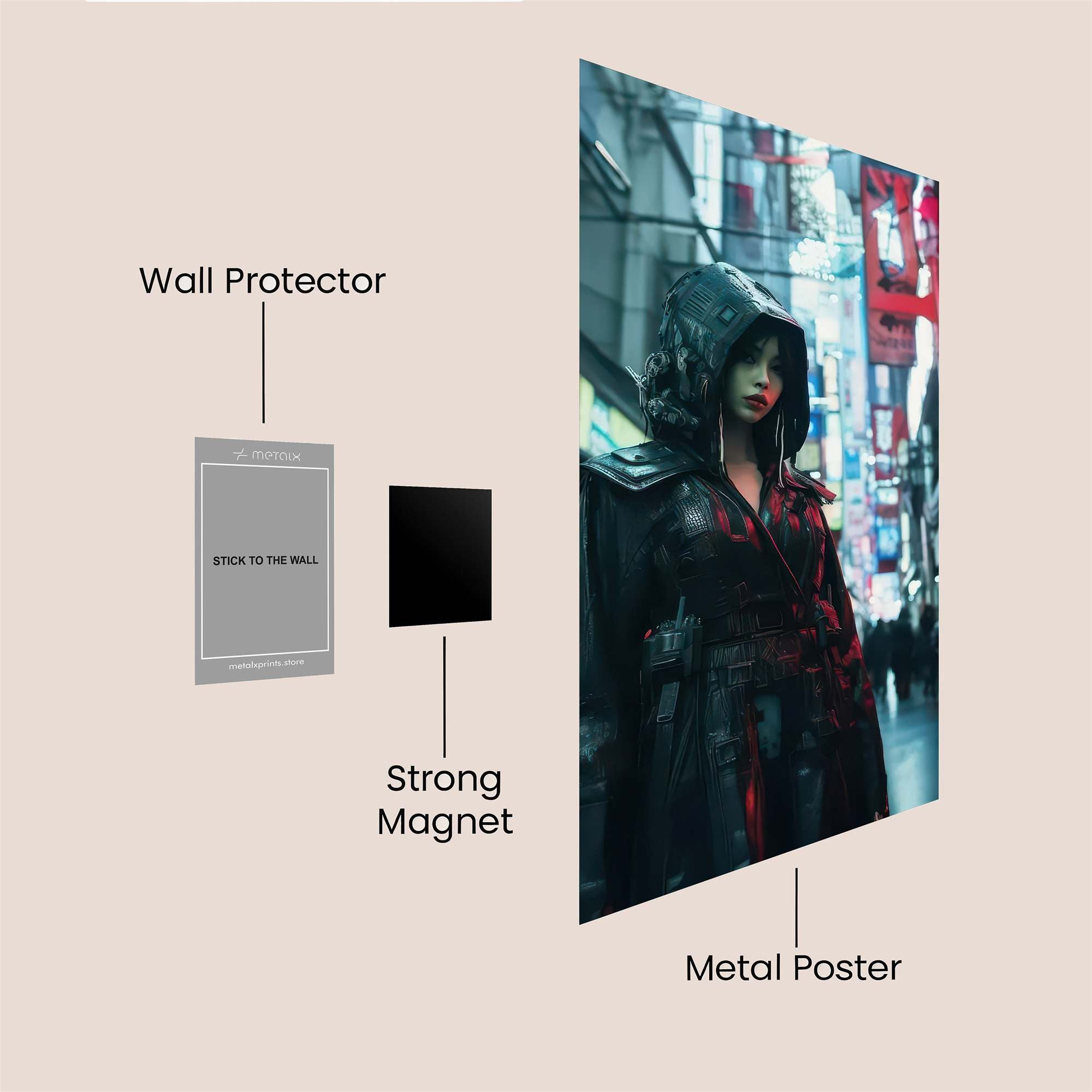 Neon Enigma Safe Wall Magnetic / M